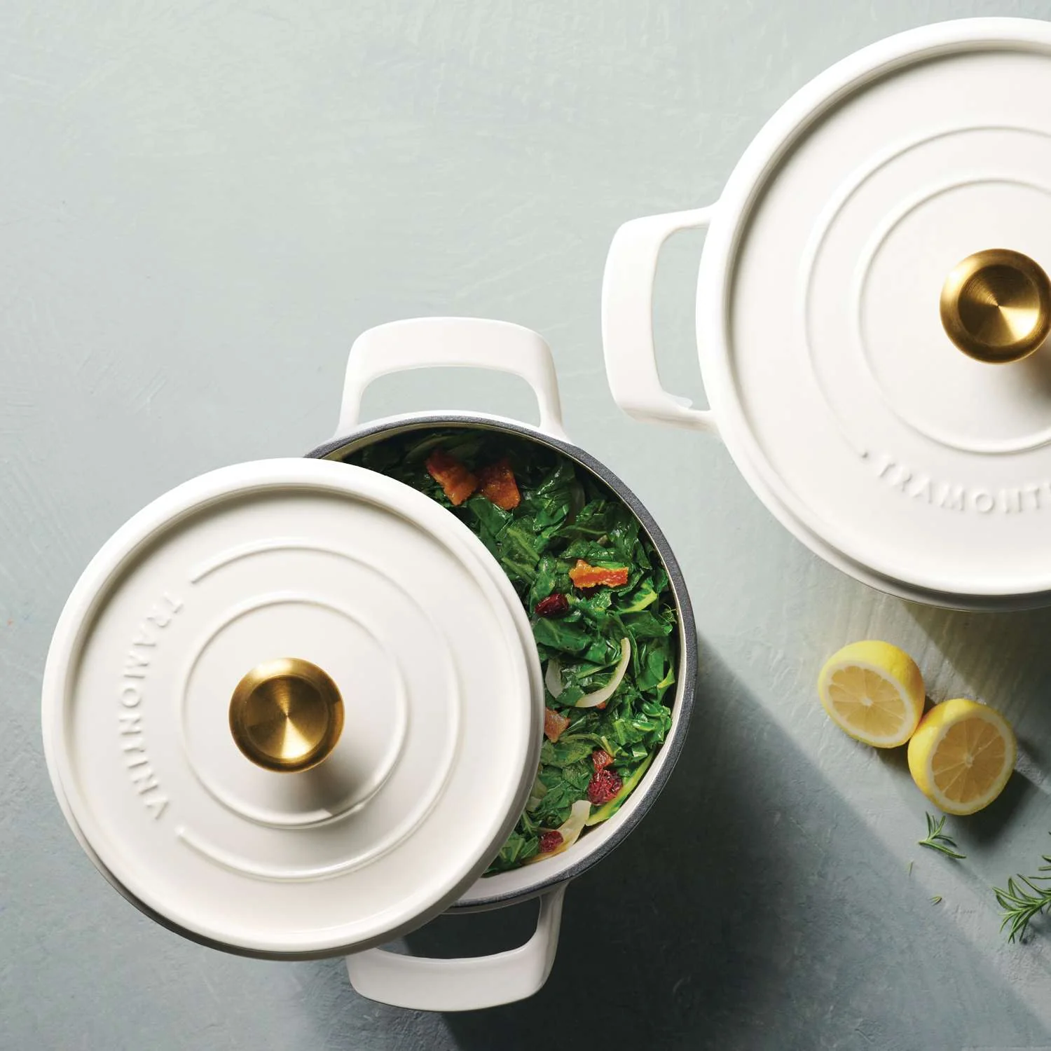 Tramontina Enamelled Cast Iron Casserole 26 cm (White) - Image 9