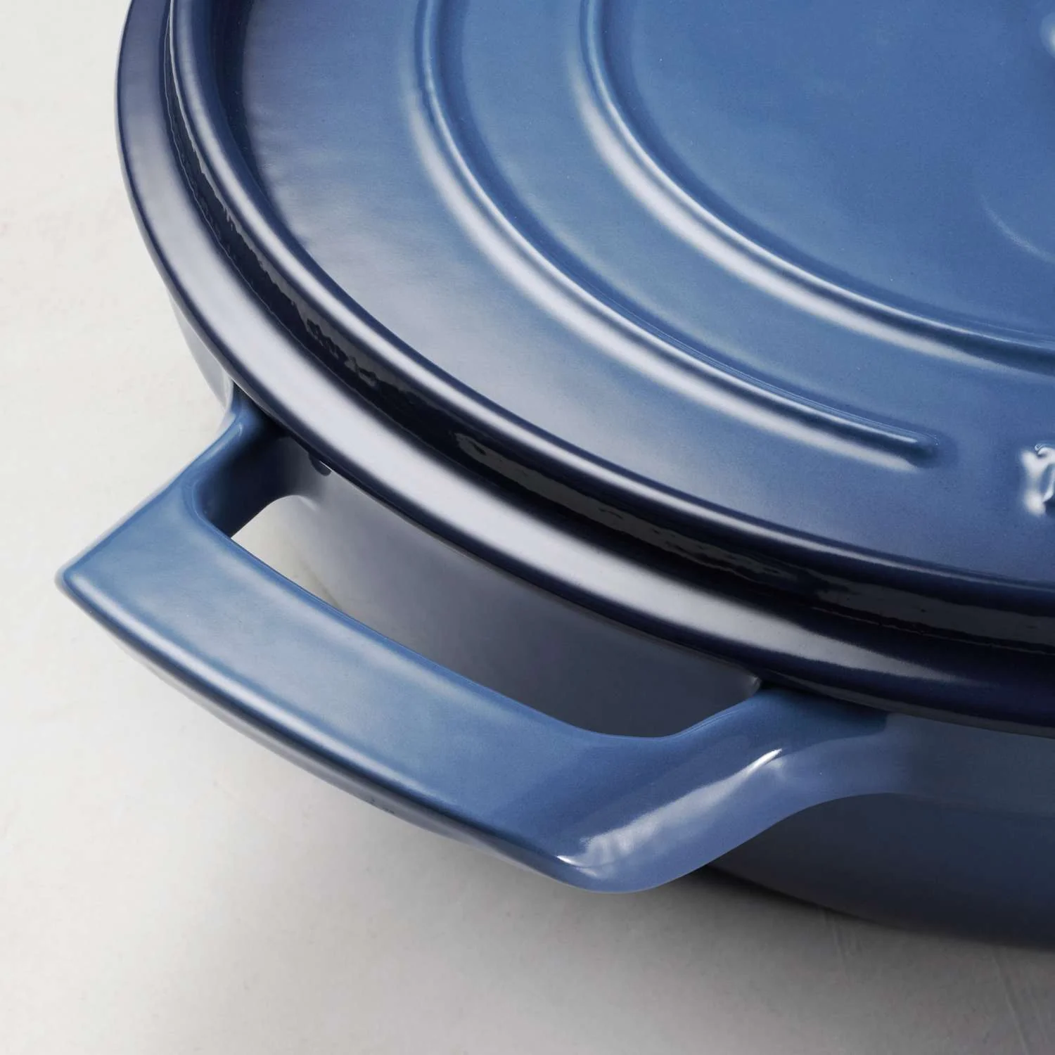 Tramontina Enamelled Cast Iron Saute Helper Handles 30 cm (Blue) - Image 10