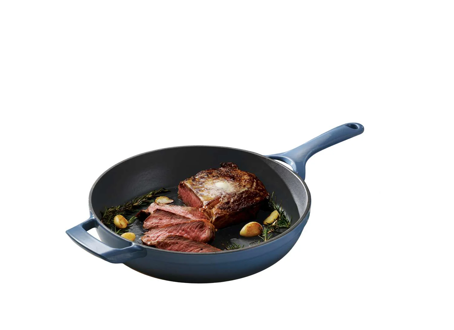 Tramontina Enamelled Cast Iron Skillet 30 cm (Blue) - Image 10