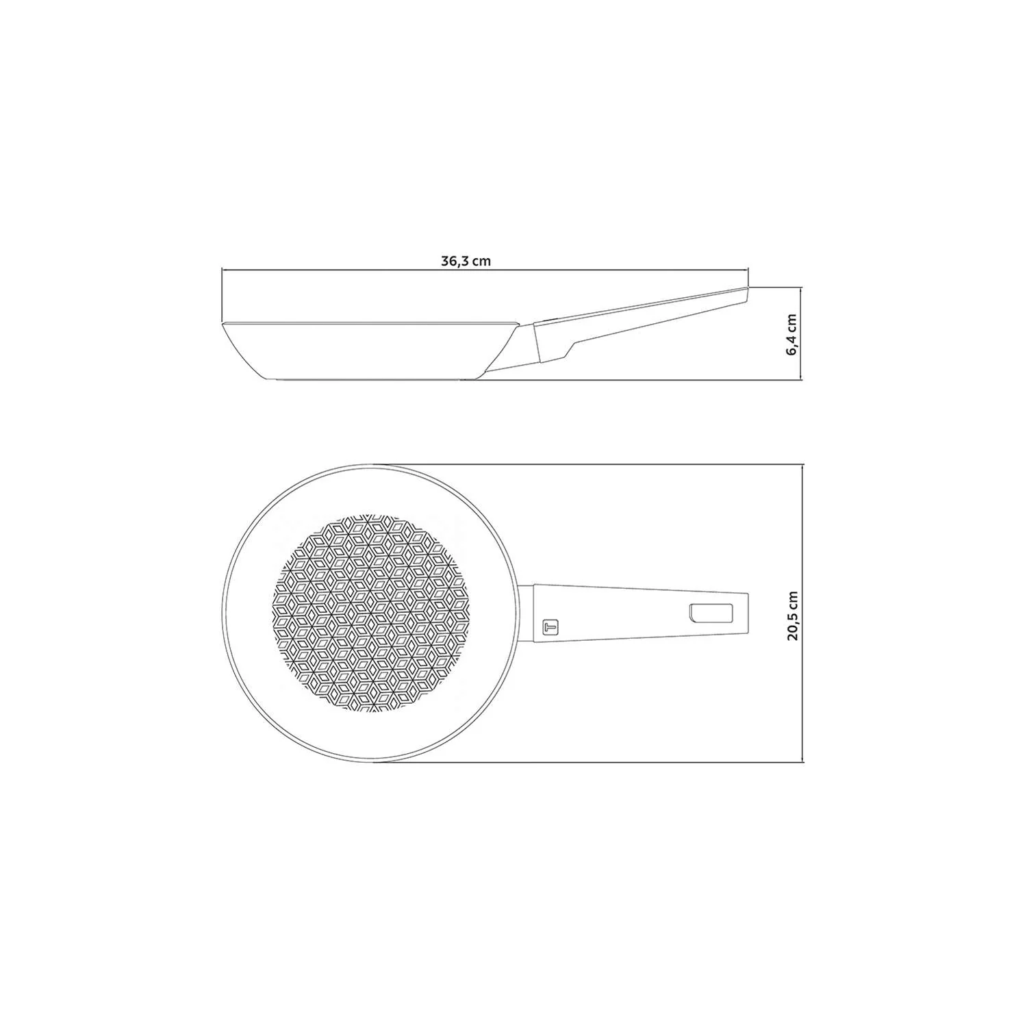Tramontina Induction Non-Stick Frying Pan 20 cm (0.95l) - Image 5