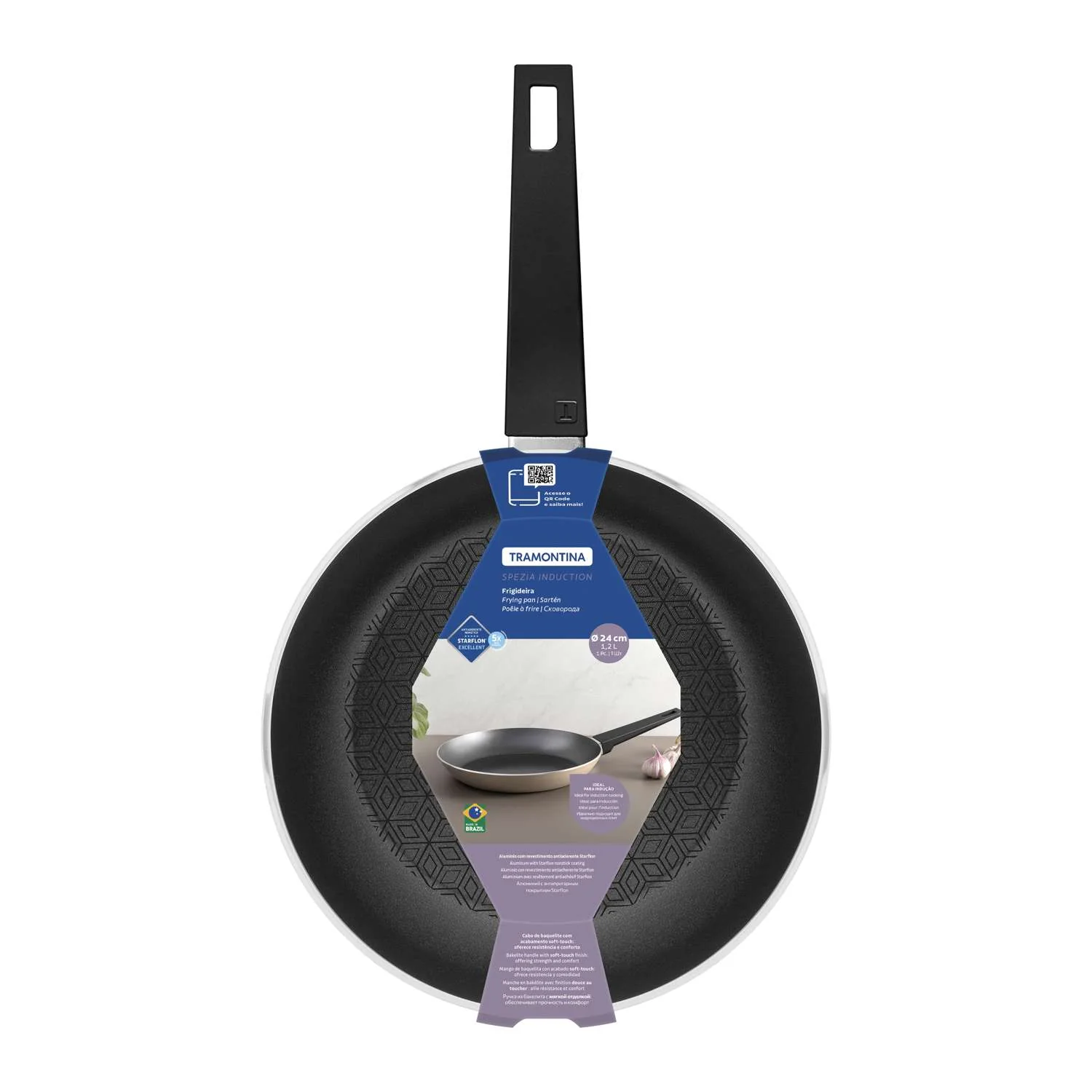 Tramontina Induction Non-Stick Frying Pan 24 cm (1.2l) - Image 6