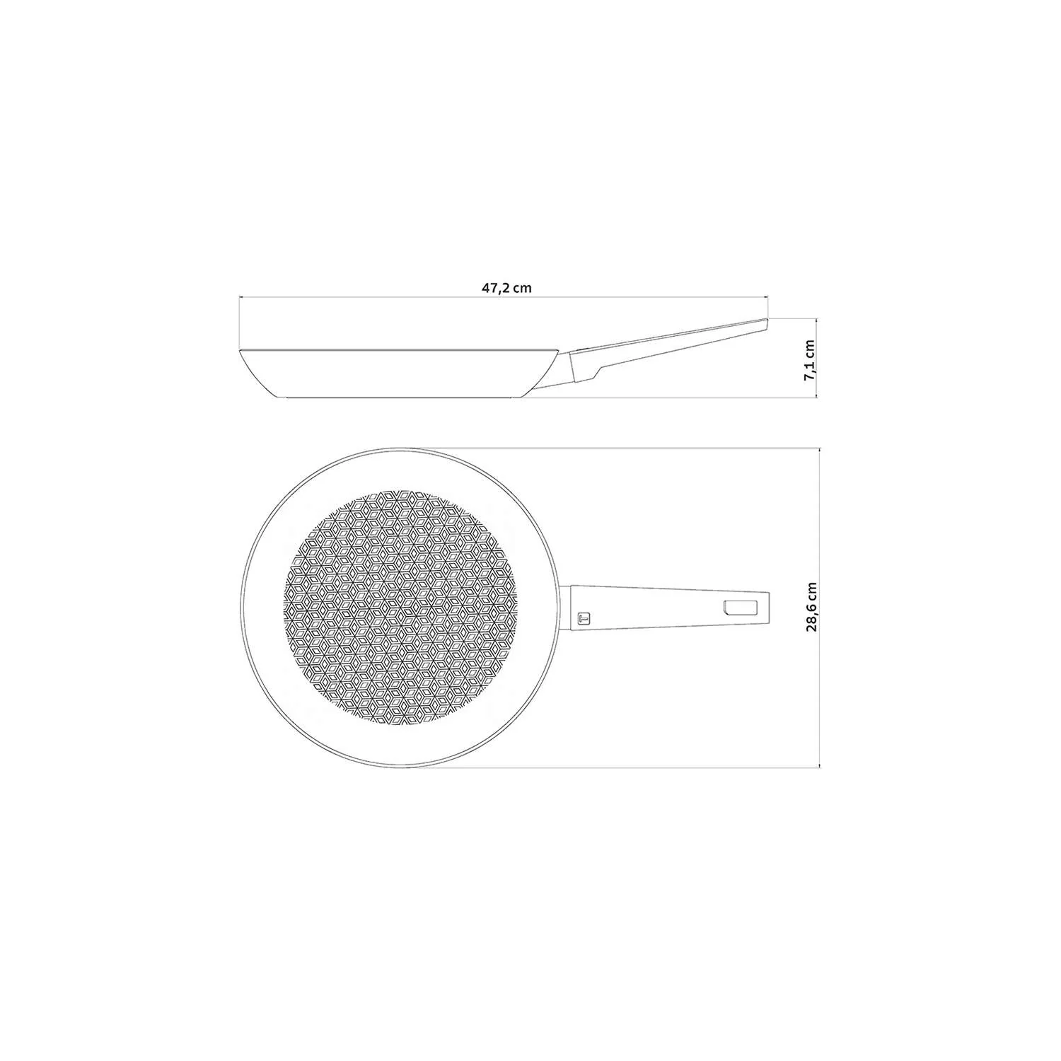 Tramontina Induction Non-Stick Frying Pan 28 cm (2l) - Image 5