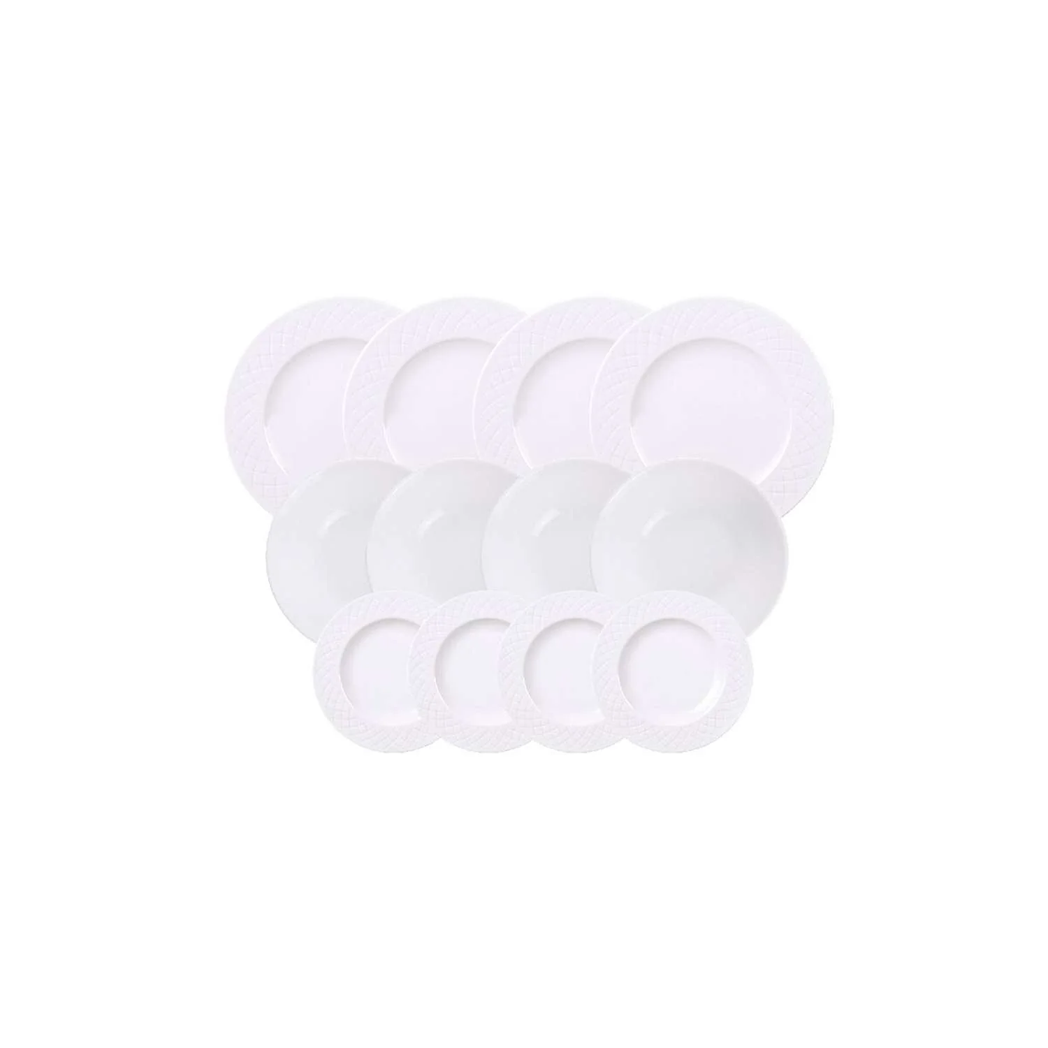 Tramontina Ingrid 12 Pcs. Fine Porcelain Dinner Set - Image 2
