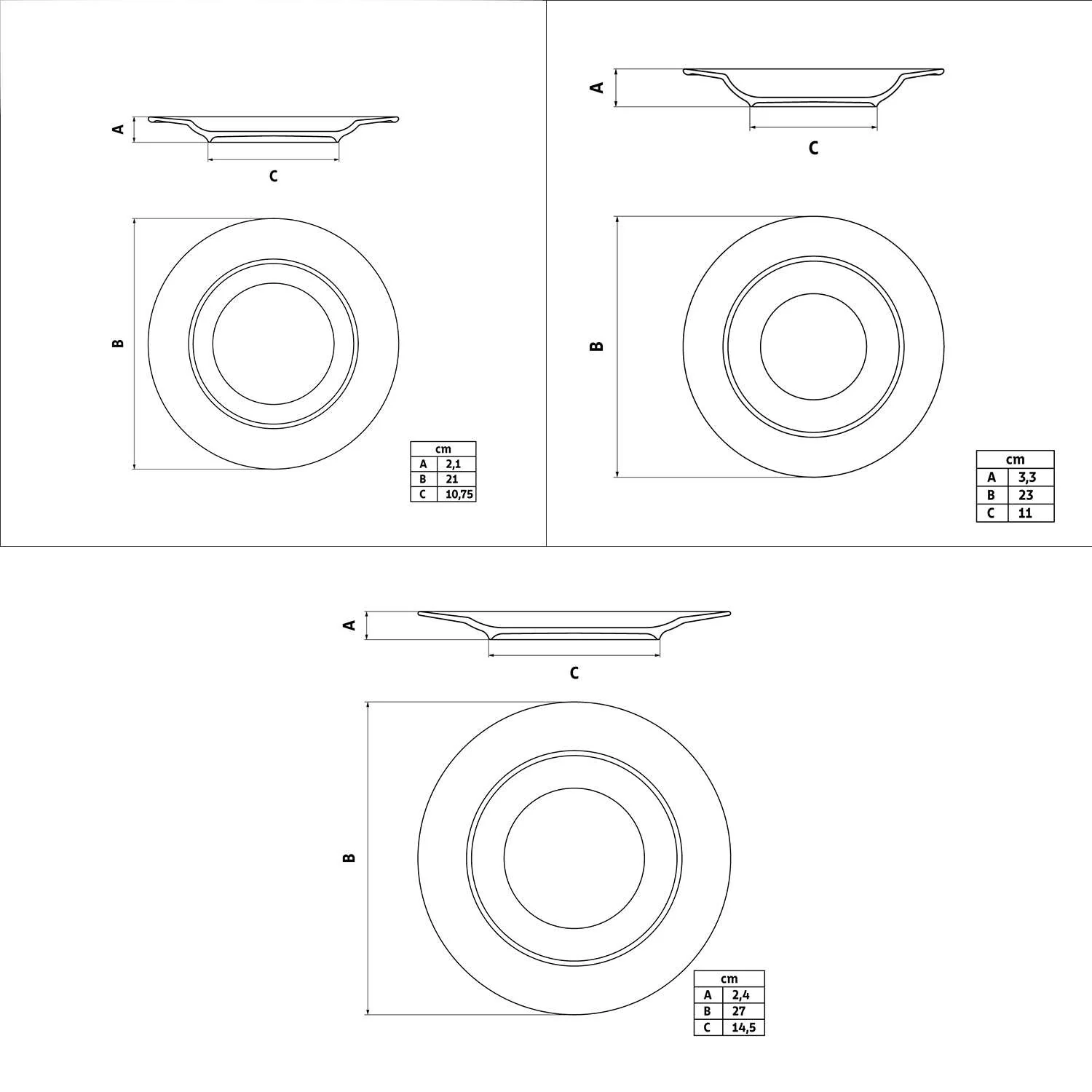 Tramontina Ingrid 18 Pcs. Fine Porcelain Plate Set - Image 12