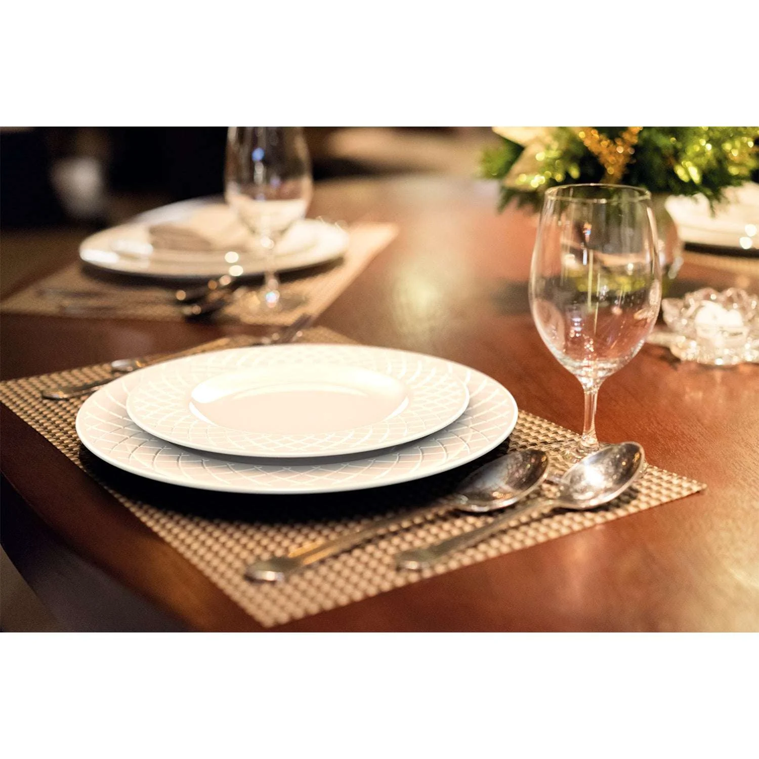 Tramontina Ingrid 18 Pcs. Fine Porcelain Plate Set - Image 7