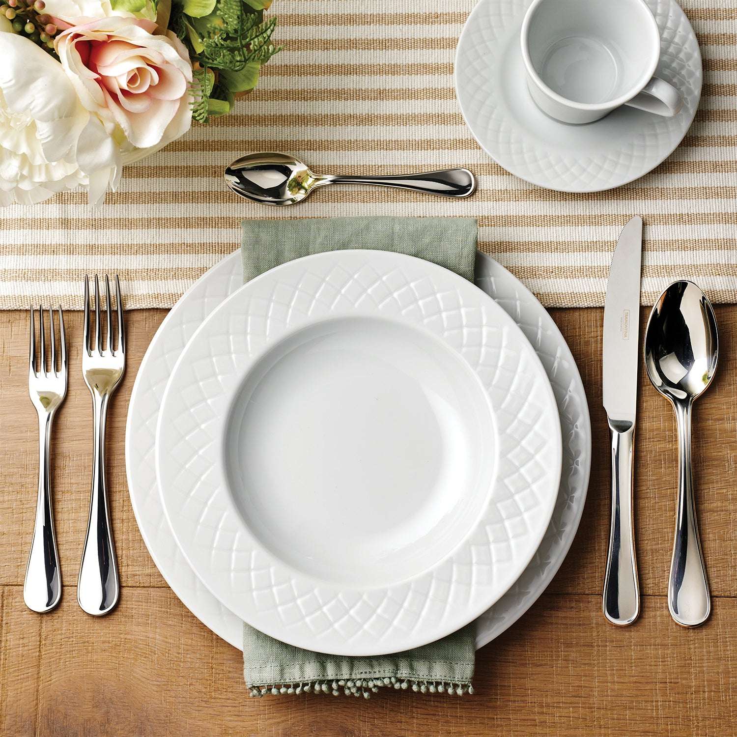 Tramontina Ingrid 18 Pcs. Fine Porcelain Plate Set - Image 9