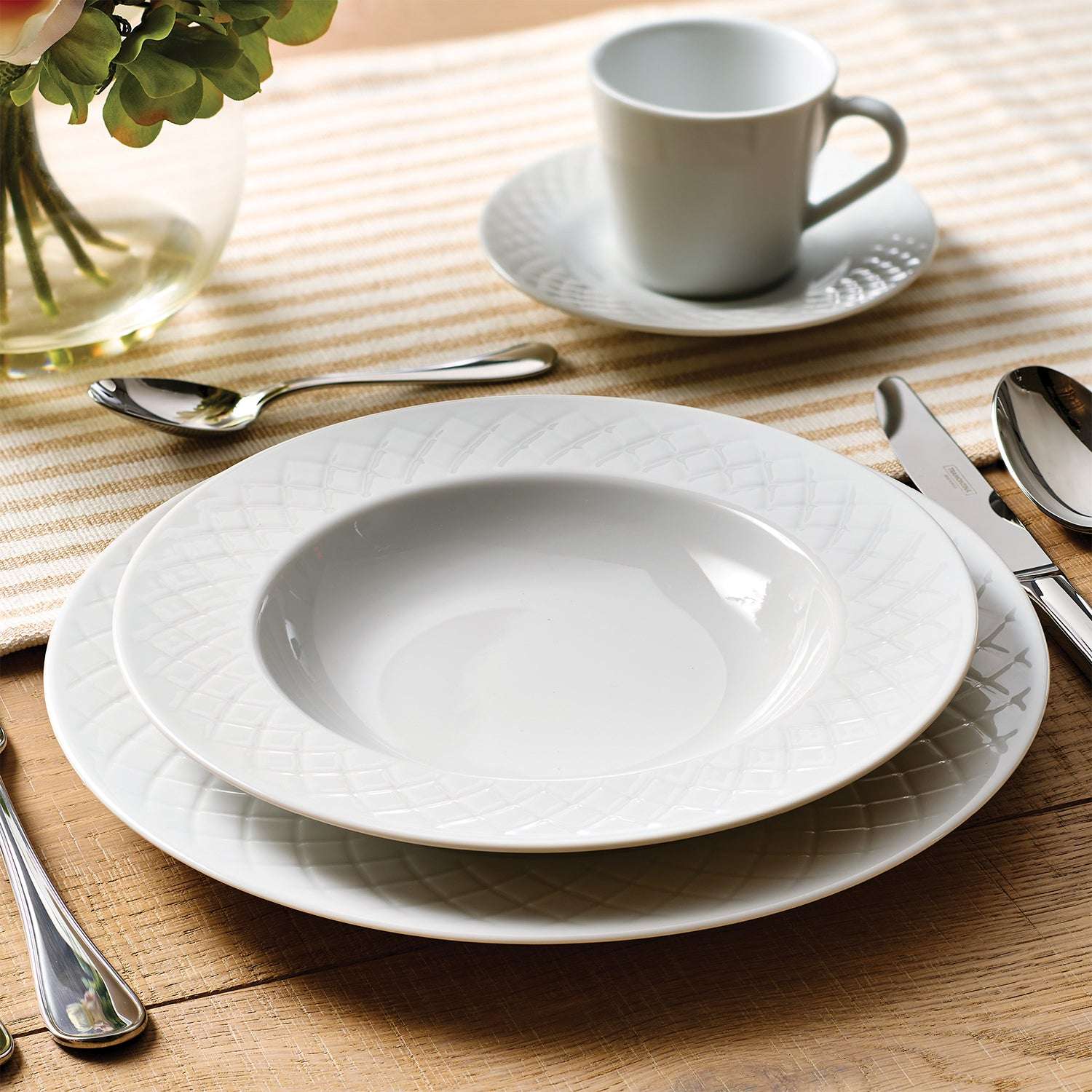 Tramontina Ingrid 20 Pcs. Fine Porcelain Dinner Set - Image 9