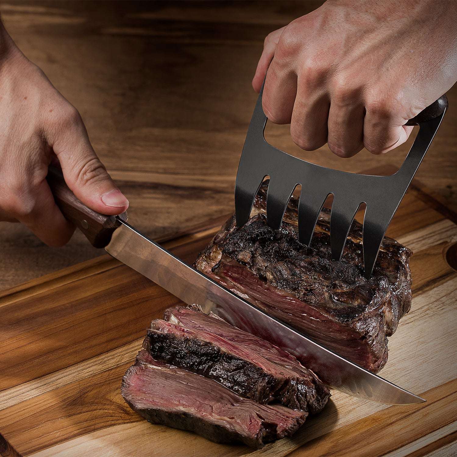 Tramontina Metallic BBQ Claw with Wooden Handle - Image 3
