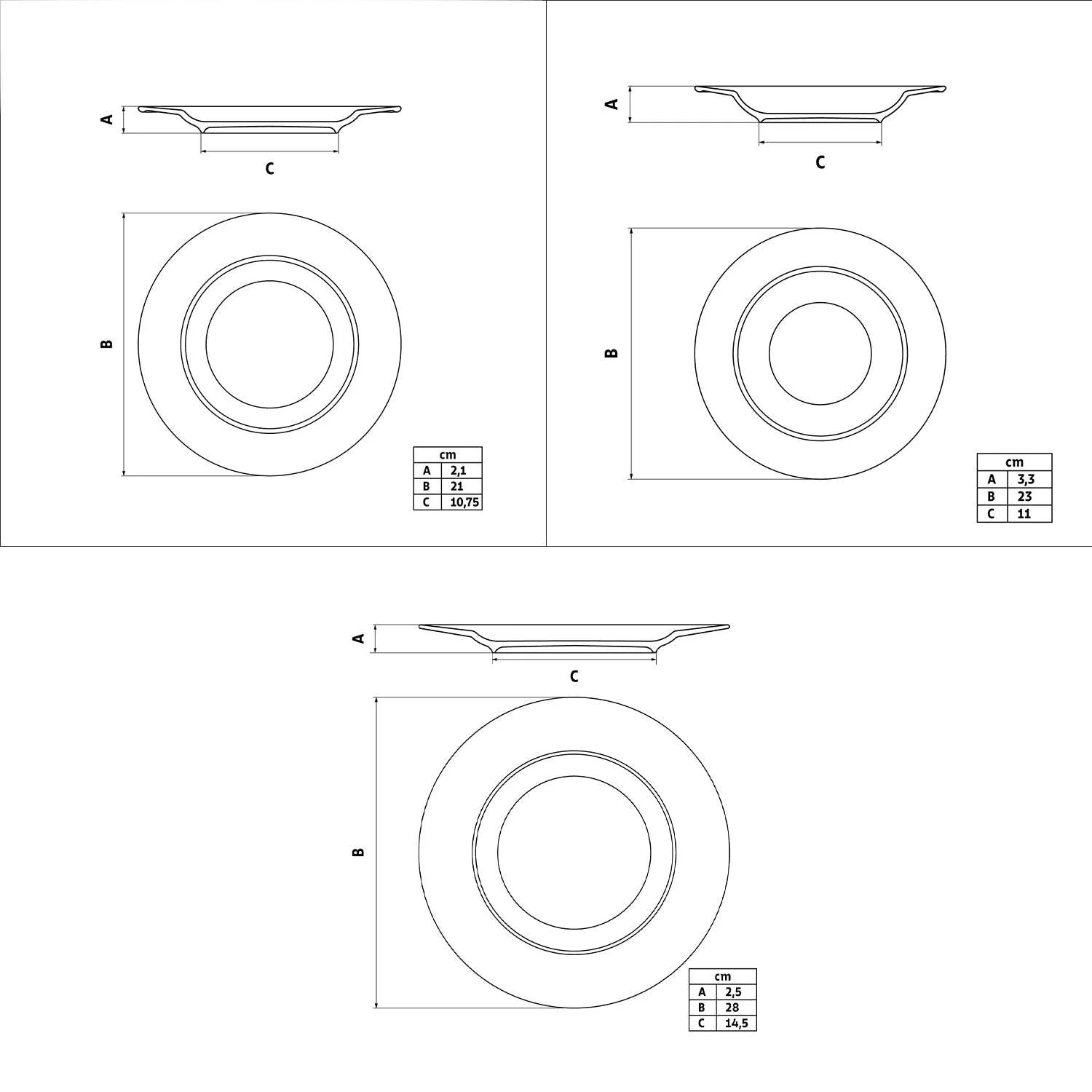 Tramontina Monocroma 12 Pcs. Fine Porcelain Plate Set - Image 8