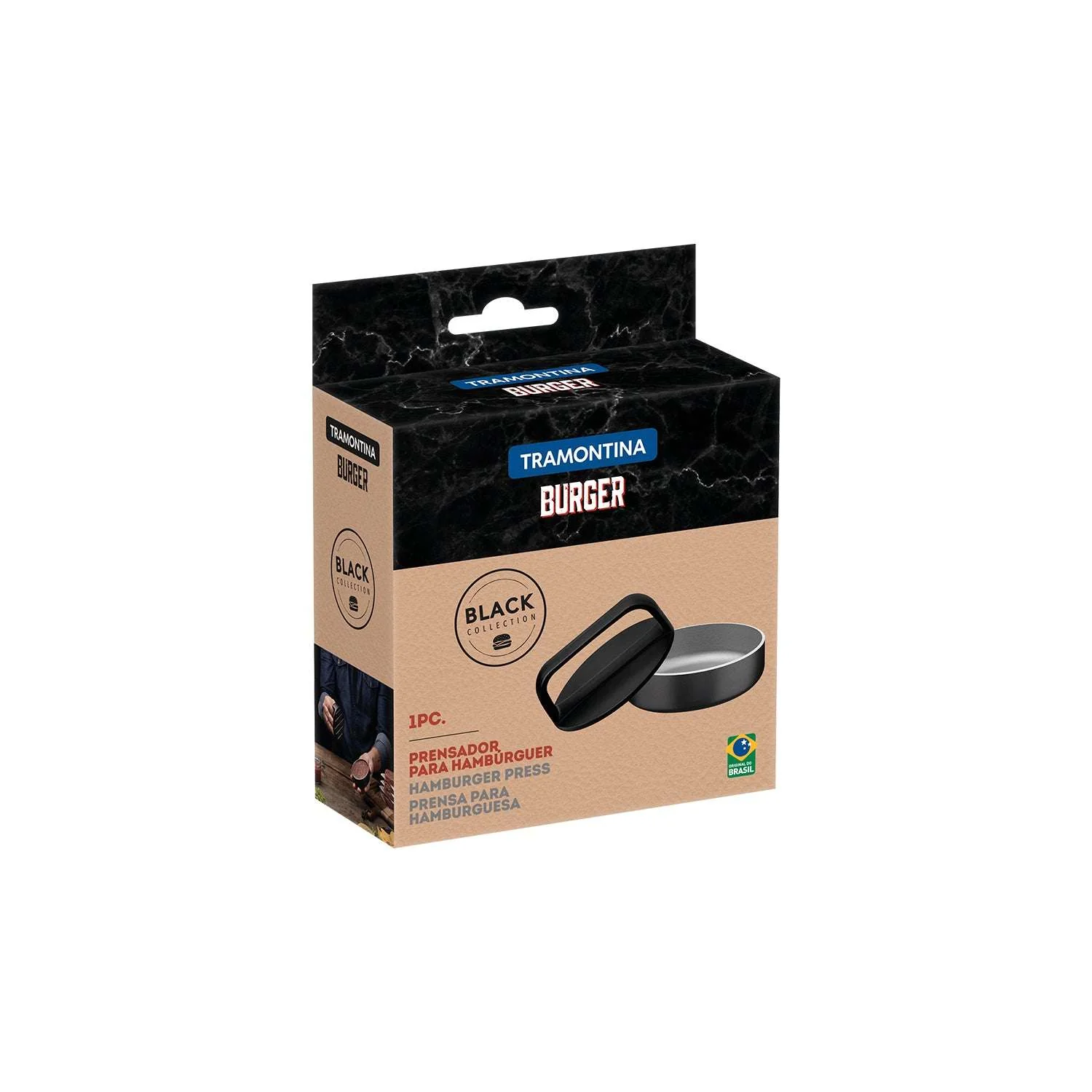 Tramontina Non-stick Aluminium Burger Press 10 cm - Image 4