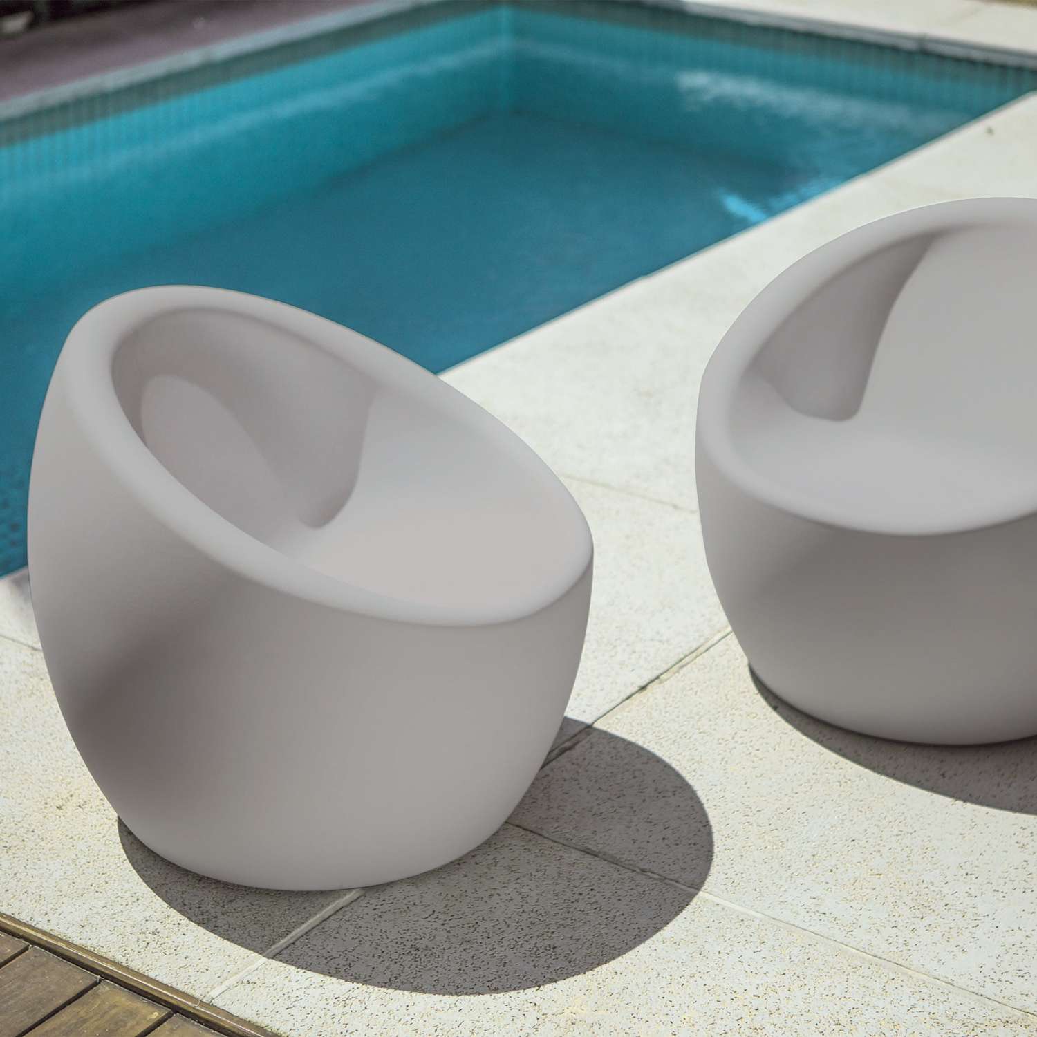 Tramontina Oca Polyethylene Lounge Chair (Grey) - Image 6