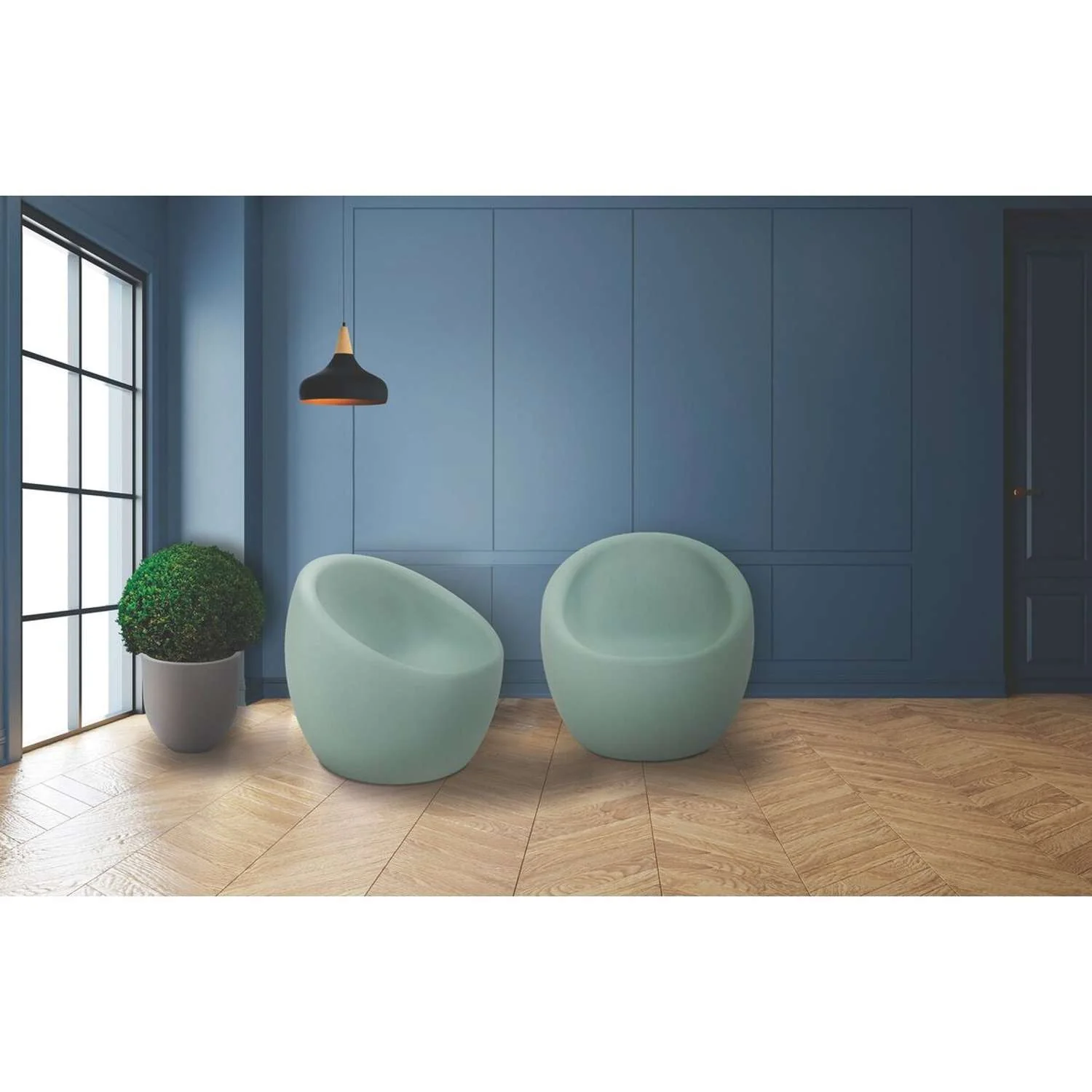 Tramontina Oca Polyethylene Lounge Chair (Sage Green) - Image 6