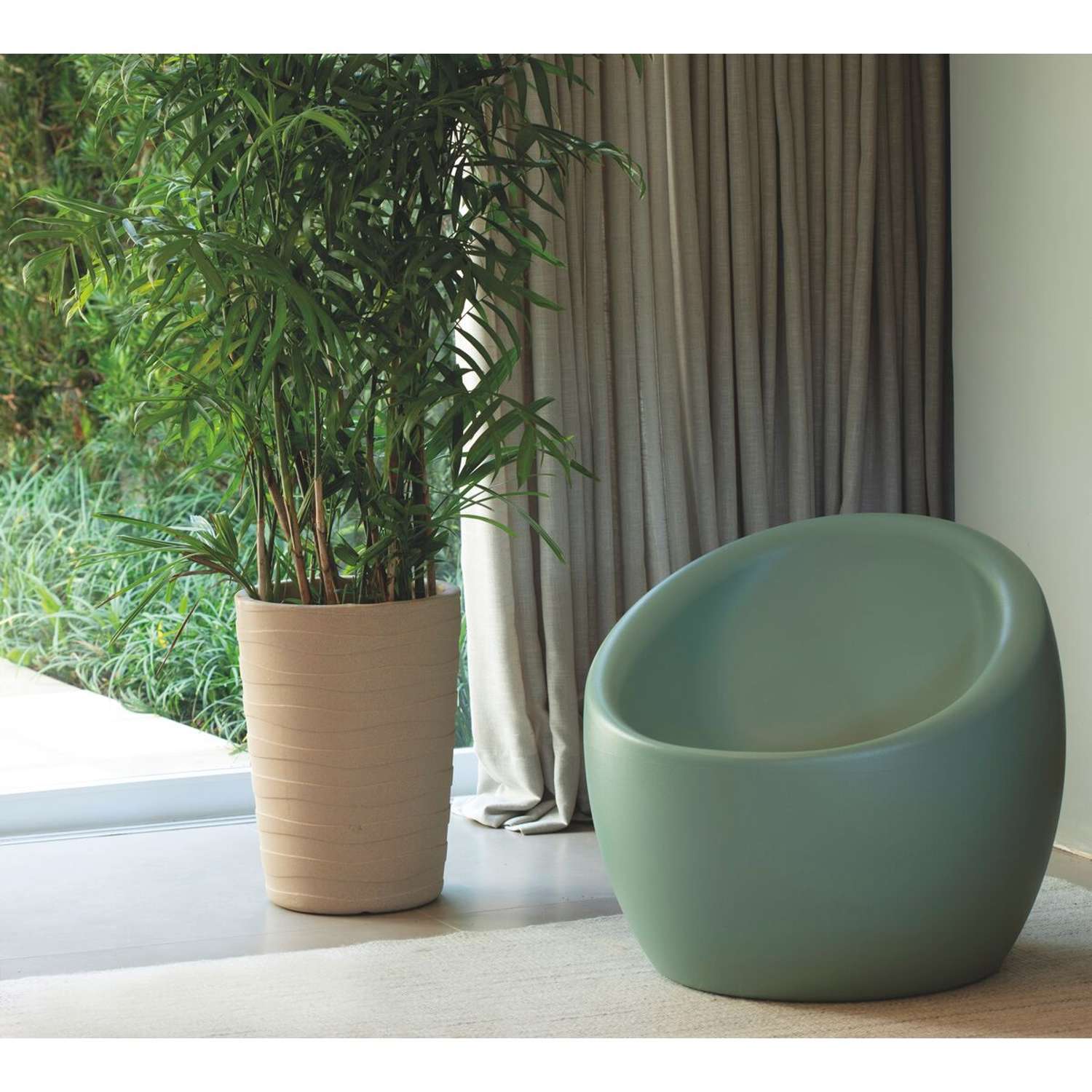 Tramontina Oca Polyethylene Lounge Chair (Sage Green) - Image 7