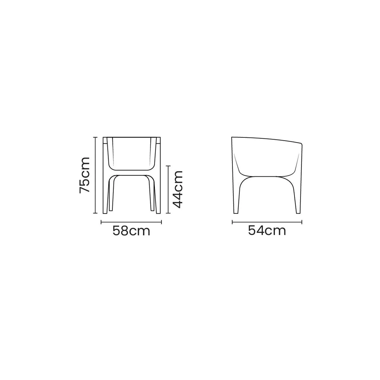 Tramontina Paco Polyethylene Lounge Chair (Grey) - Image 9