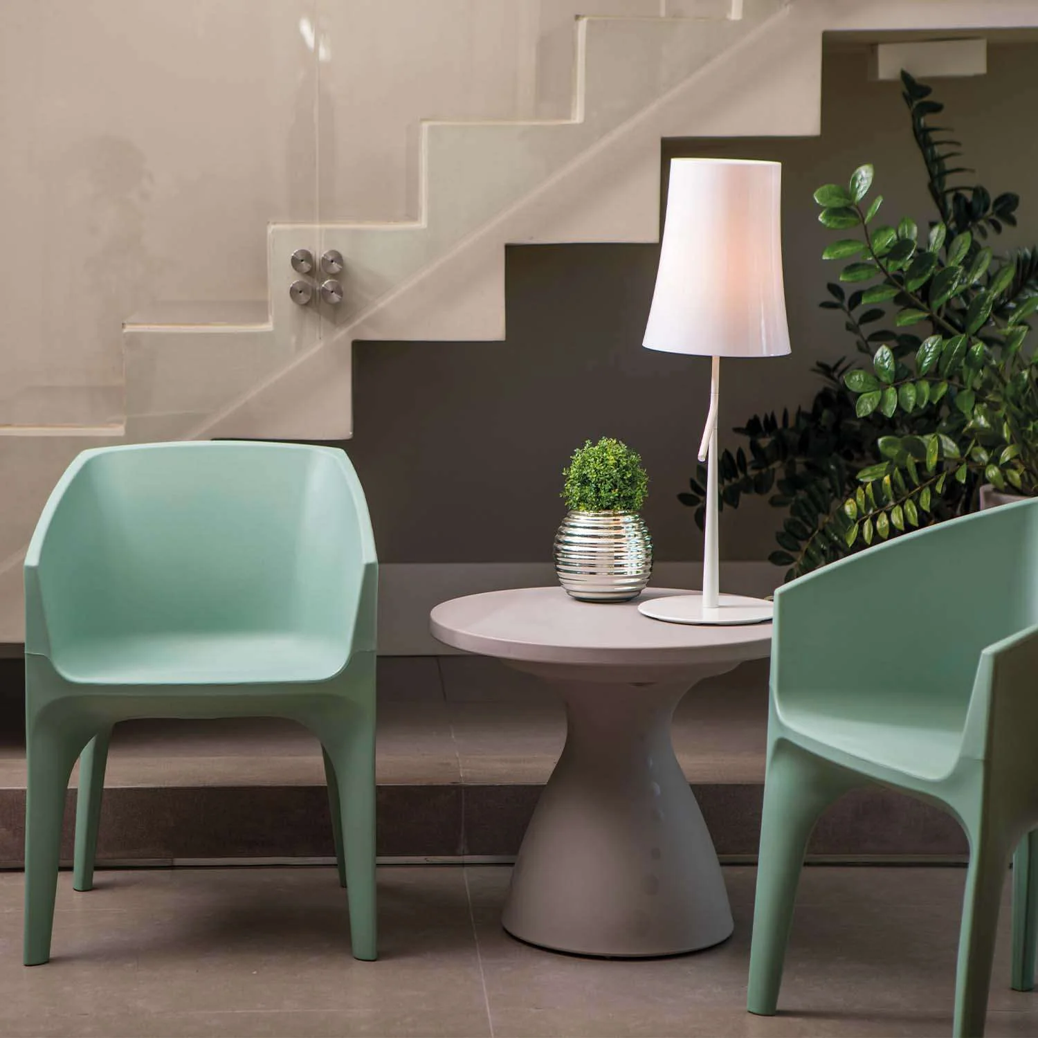 Tramontina Paco Polyethylene Lounge Chair (Sage Green) - Image 7
