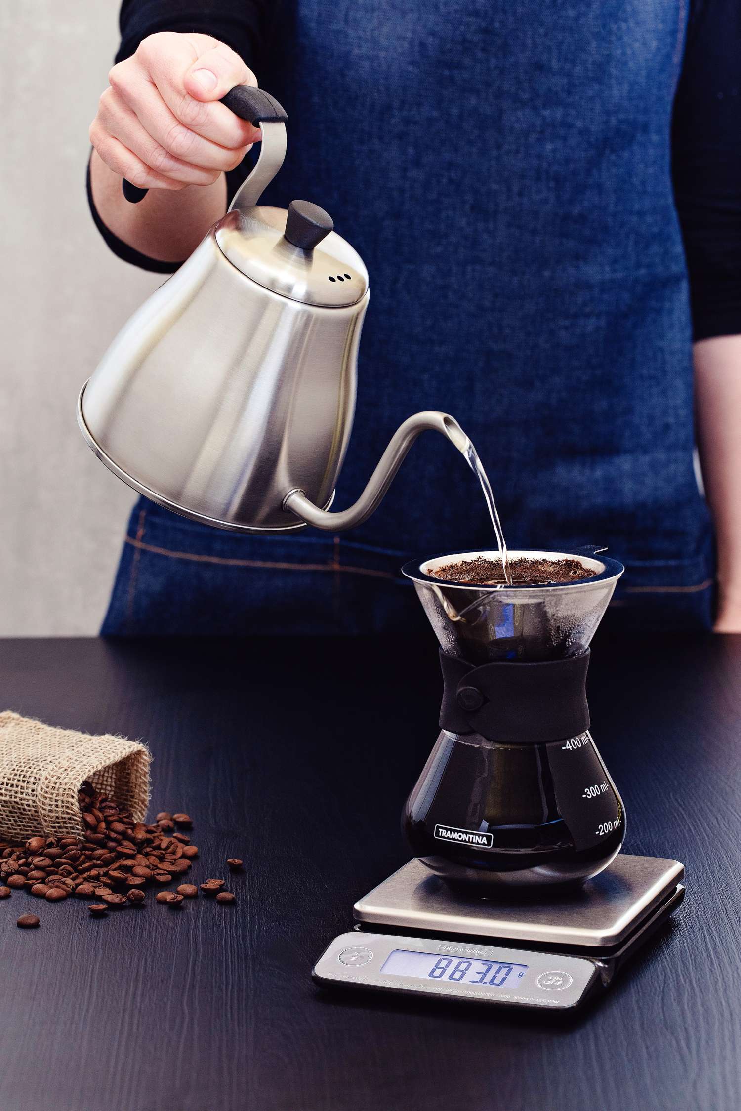 Tramontina Pour Over Coffee Maker with Stainless Steel Filter (400ml) - Image 6