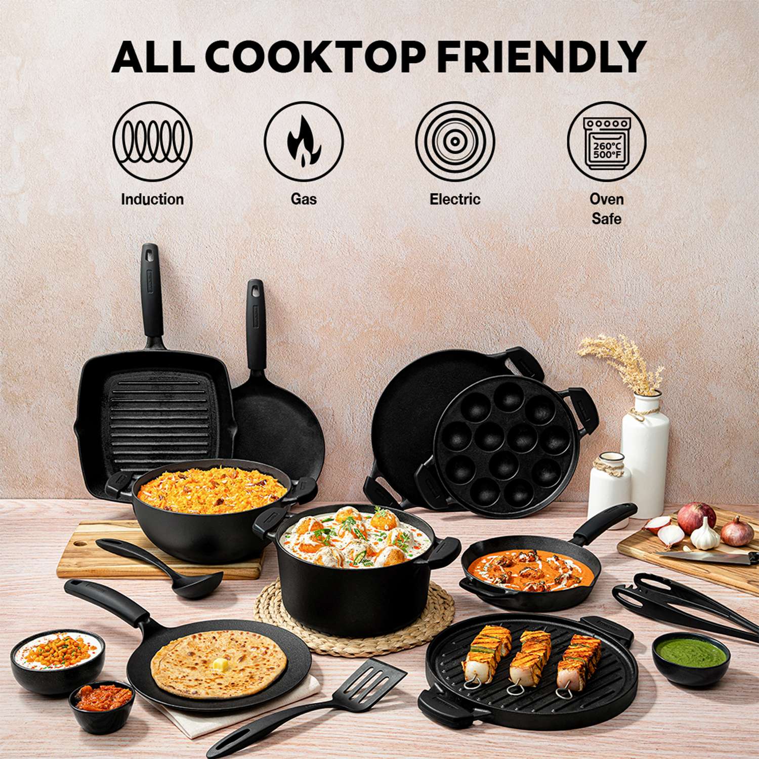 Tramontina Pre-seasoned Cast Iron Casserole 24 cm - Image 5