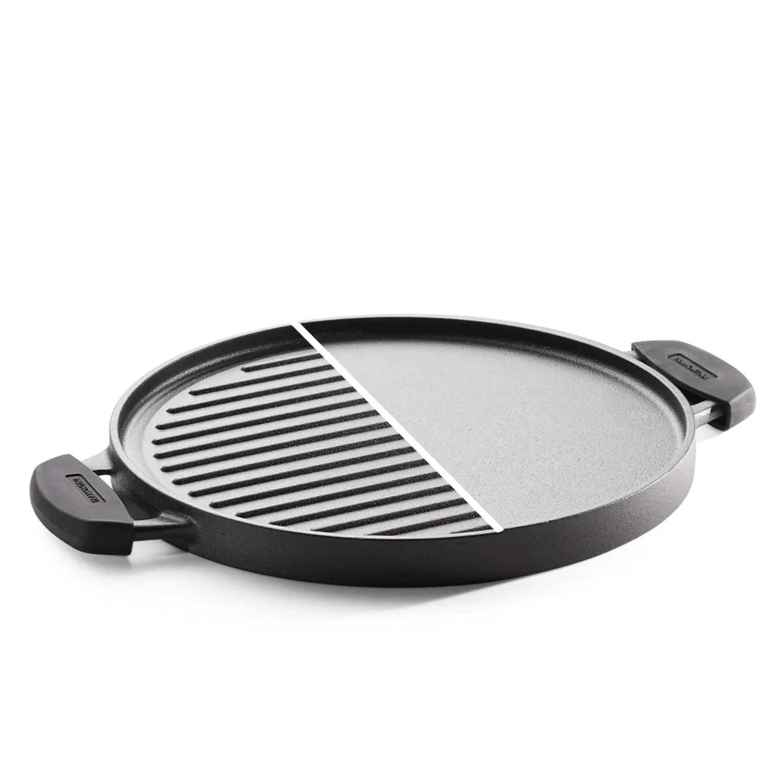 Tramontina Pre-seasoned Cast Iron Double Sided 2 in 1 Griddle Pan 30 cm - Image 4