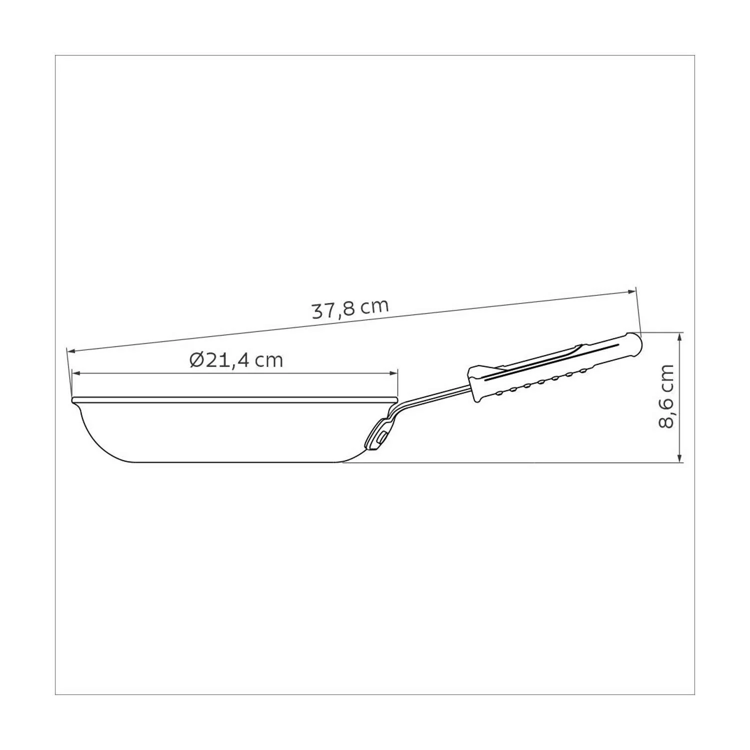 Tramontina Non-Stick Frying Pan 20cm - 1.0l - Image 4