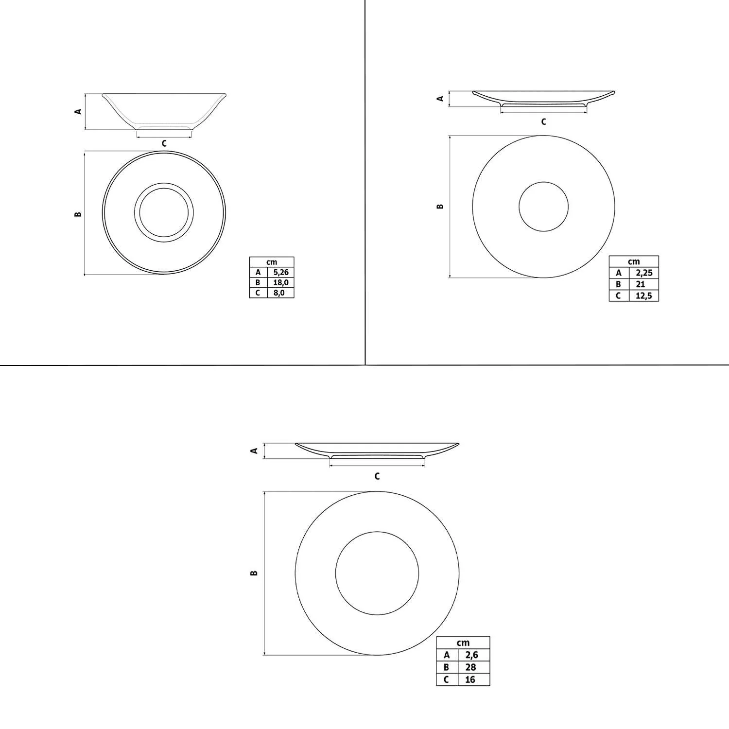 Tramontina Soho 12 Pcs. Fine Porcelain Dinner Set - Image 8