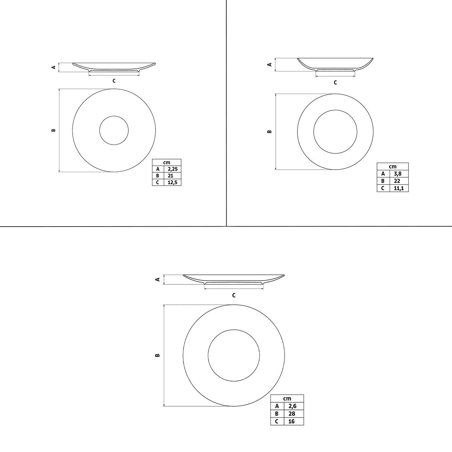 Tramontina Soho 12 Pcs. Fine Porcelain Plate Set - Image 8