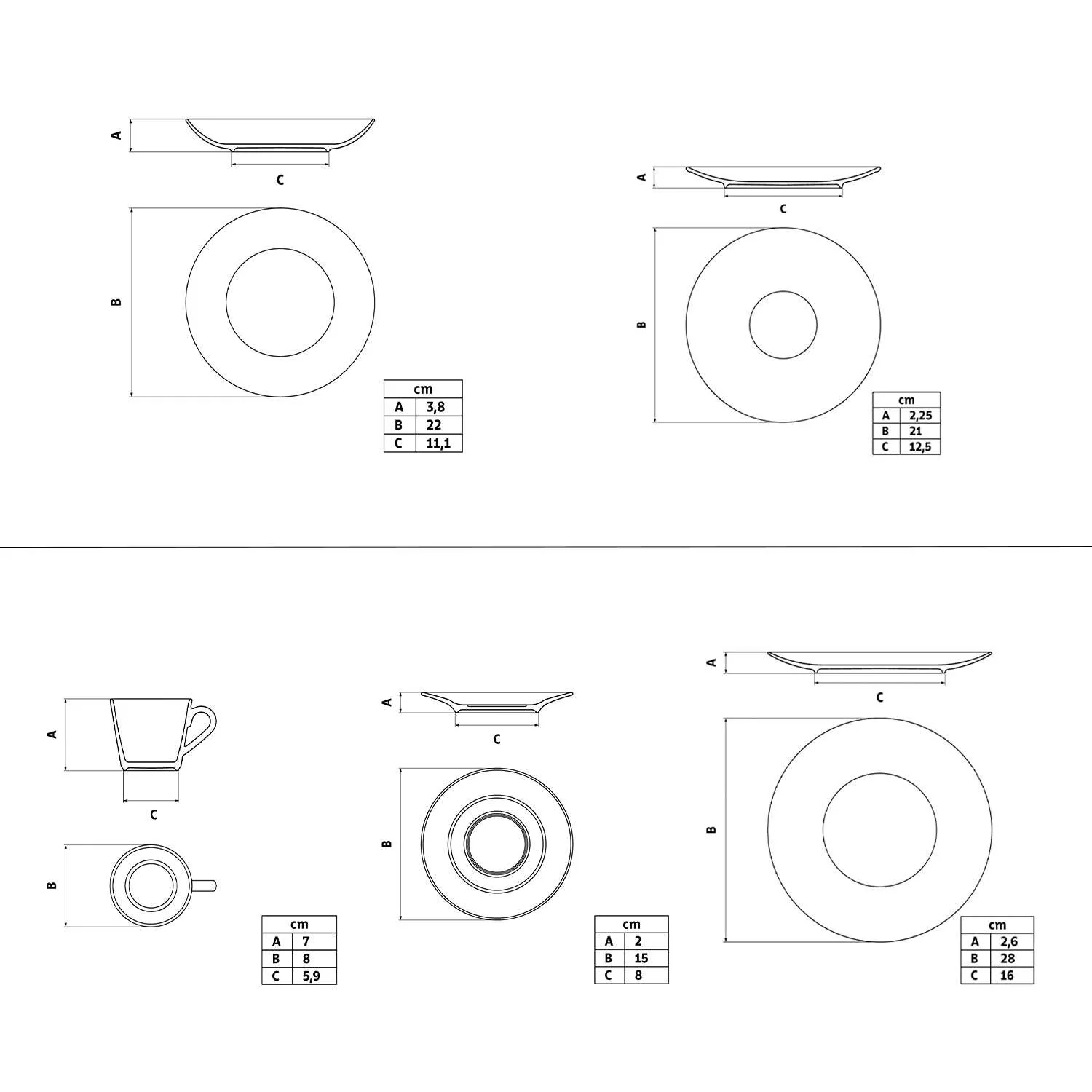 Tramontina Soho 20 Pcs. Fine Porcelain Dinner Set - Image 9