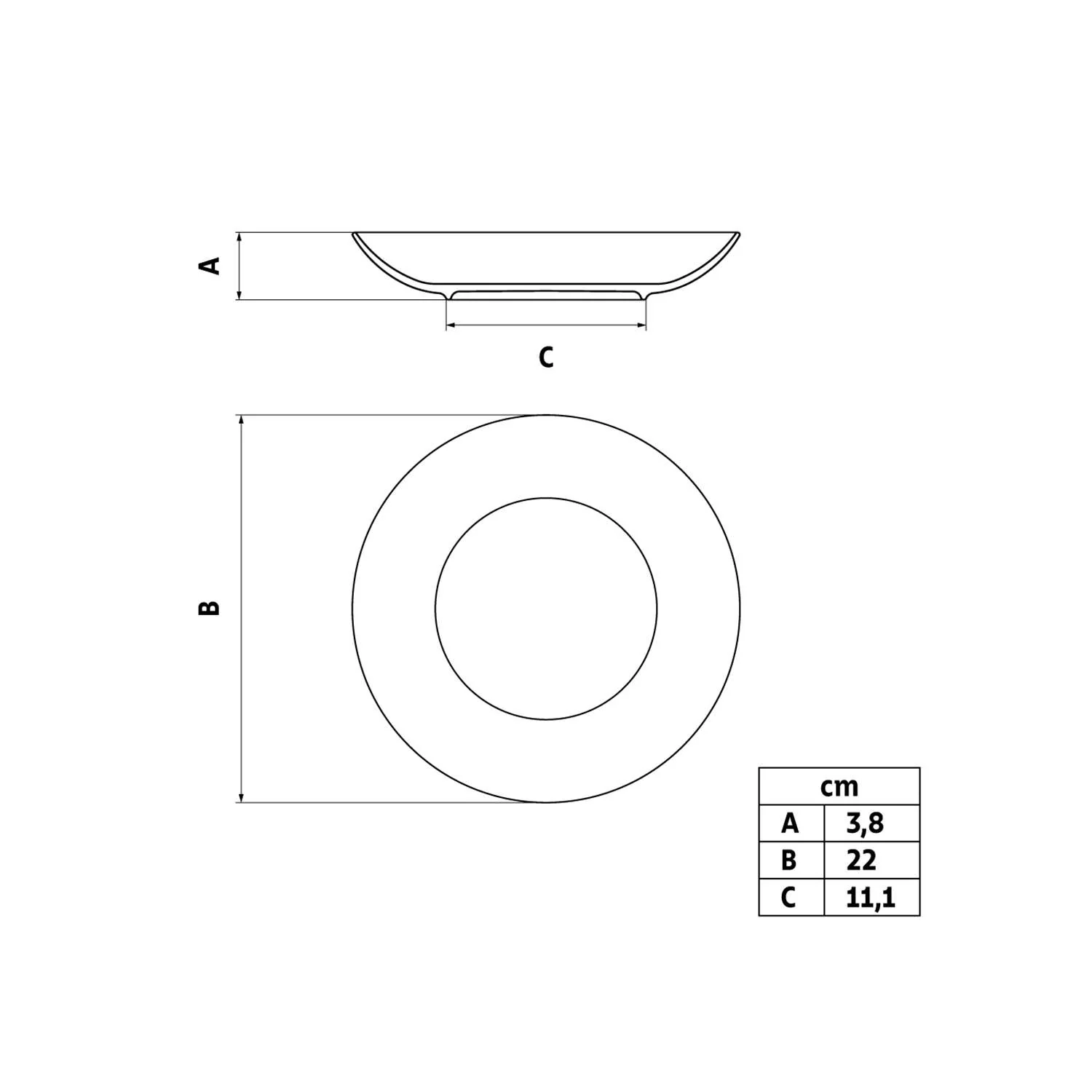 Tramontina Soho 6 Pcs. Fine Porcelain Deep Plate Set 22 cm - Image 7