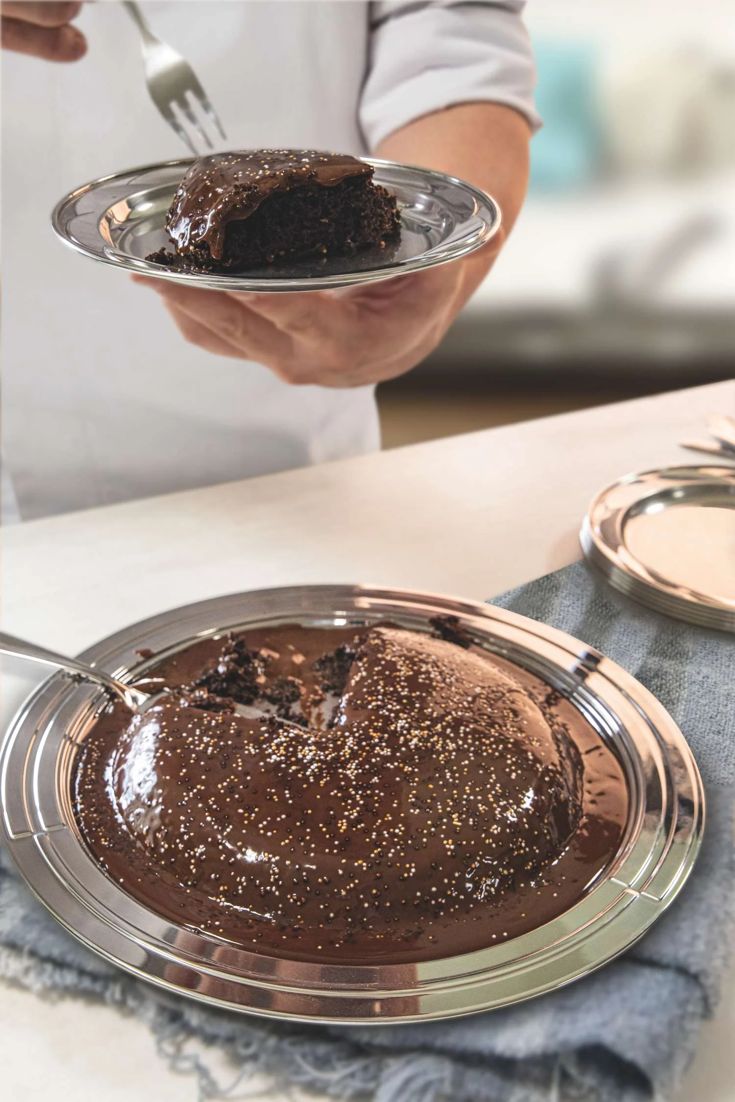 Tramontina Stainless Steel Cake Set 33cm - Image 6