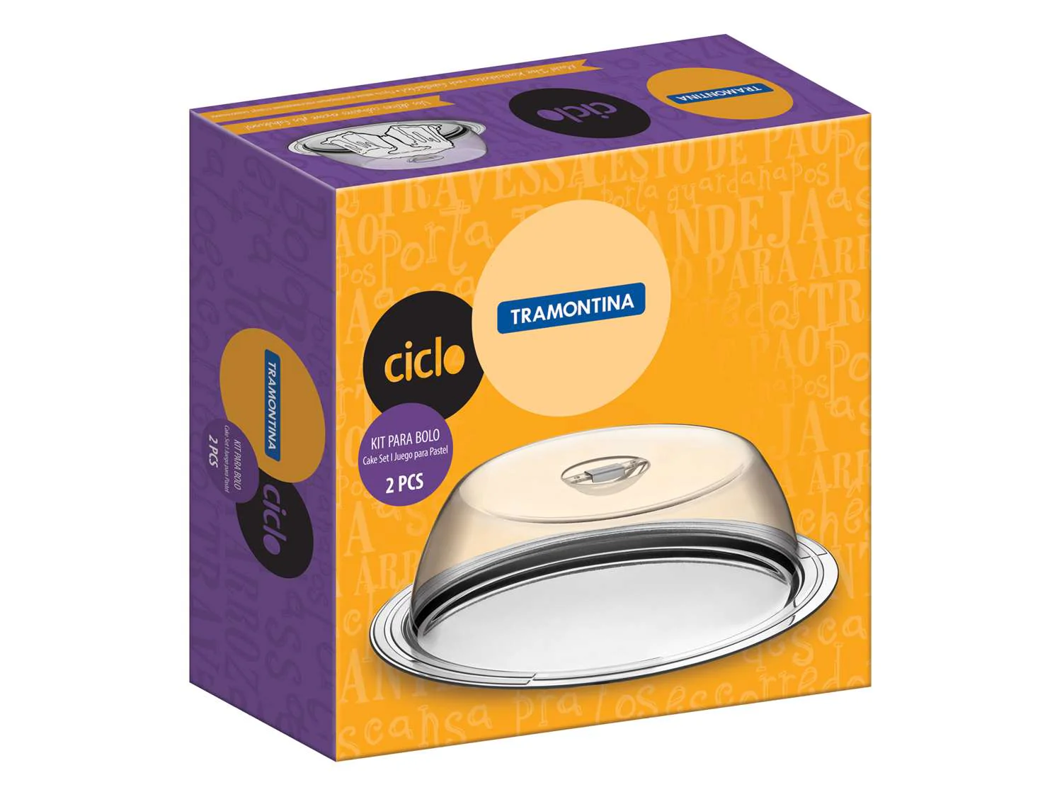 Tramontina Stainless Steel Cake Set 33cm - Image 9