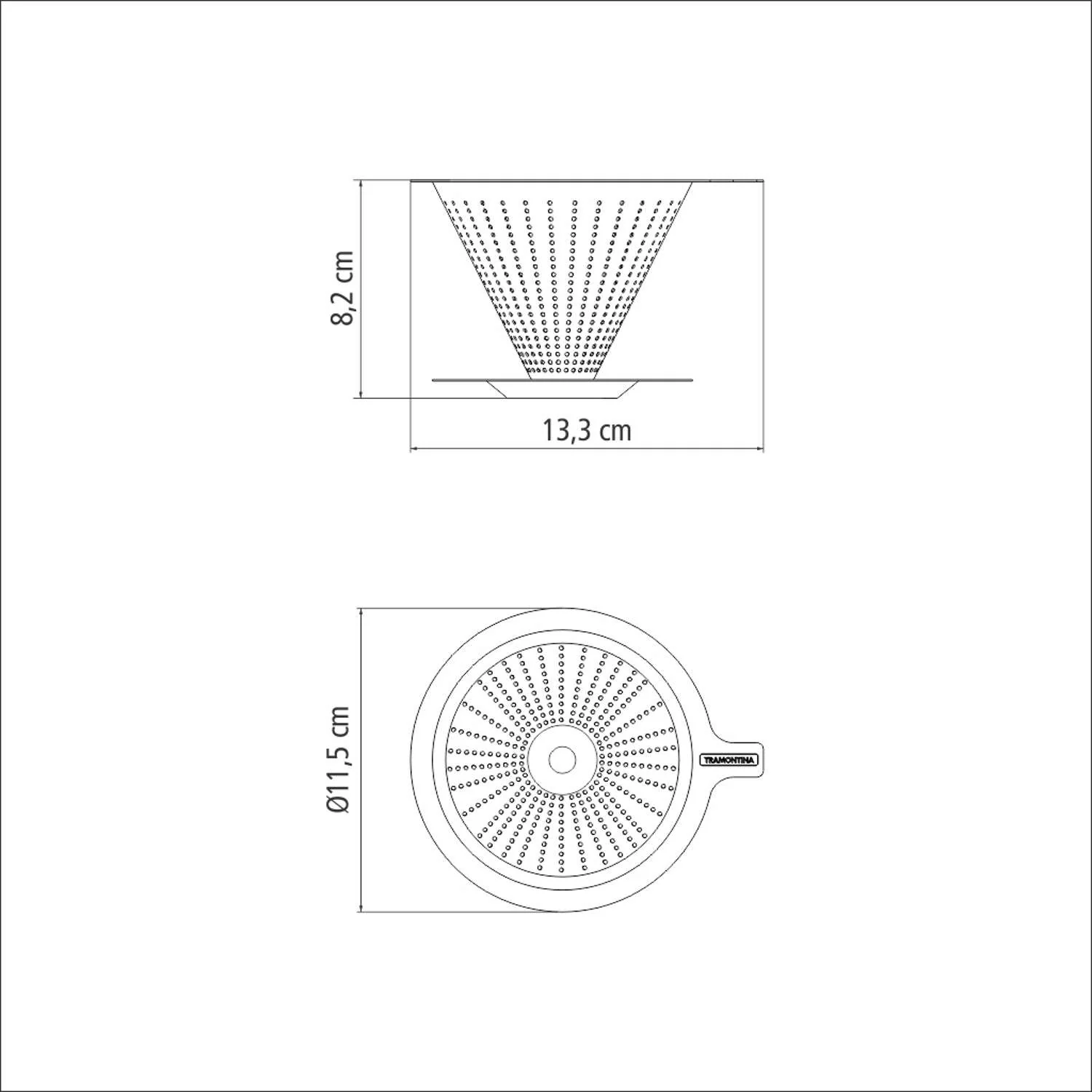Tramontina Stainless Steel Coffee Filter Ø11.5cm - Image 5