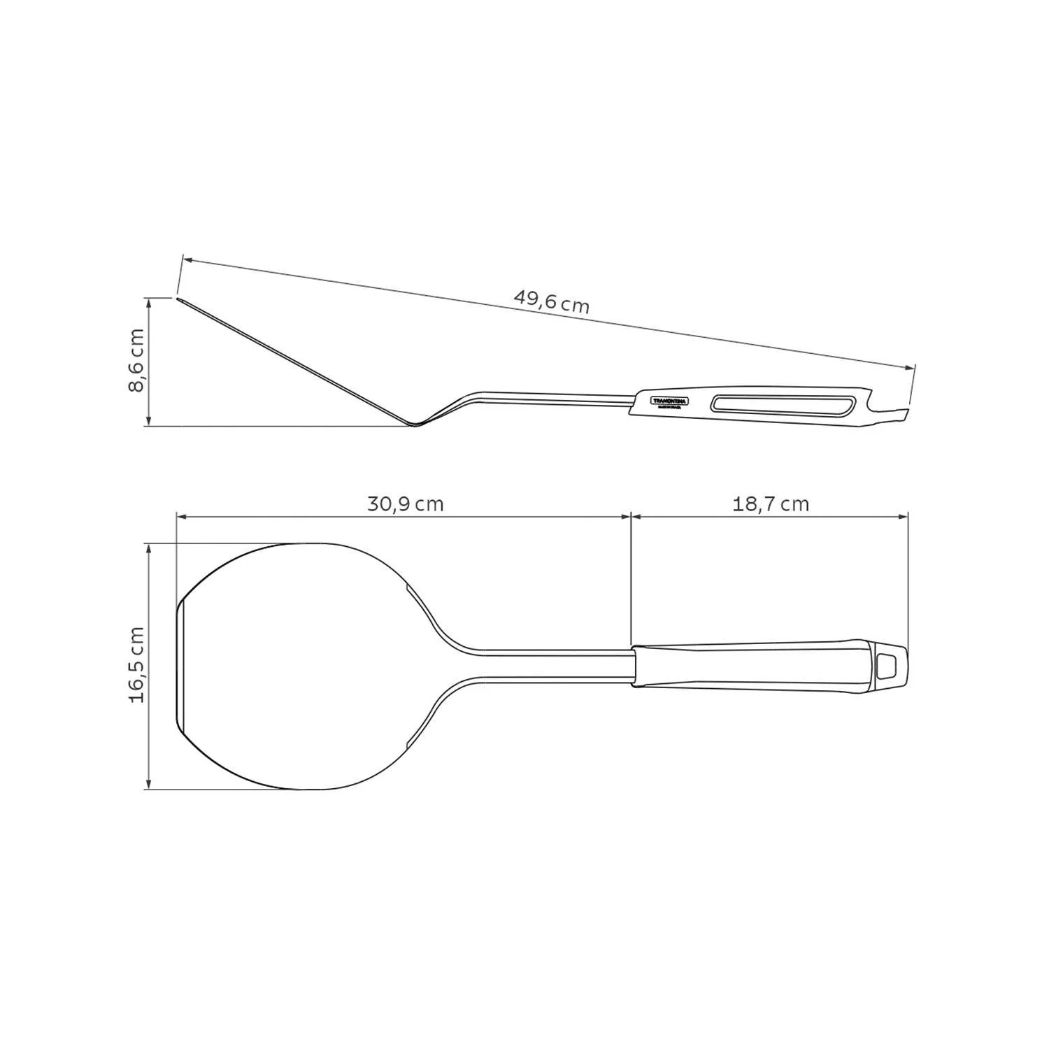 Tramontina Stainless Steel Pizza Peel - Image 4