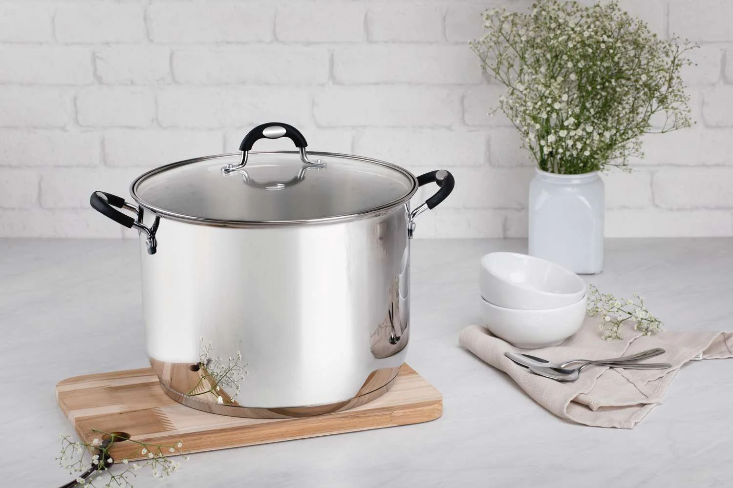 Tramontina Stainless Steel Stock Pot 30cm (20.8l) - Image 2