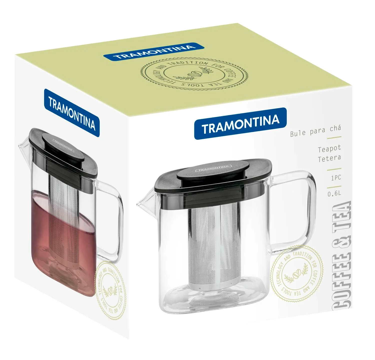 Tramontina Teapot with Infuser 600ml - Image 9