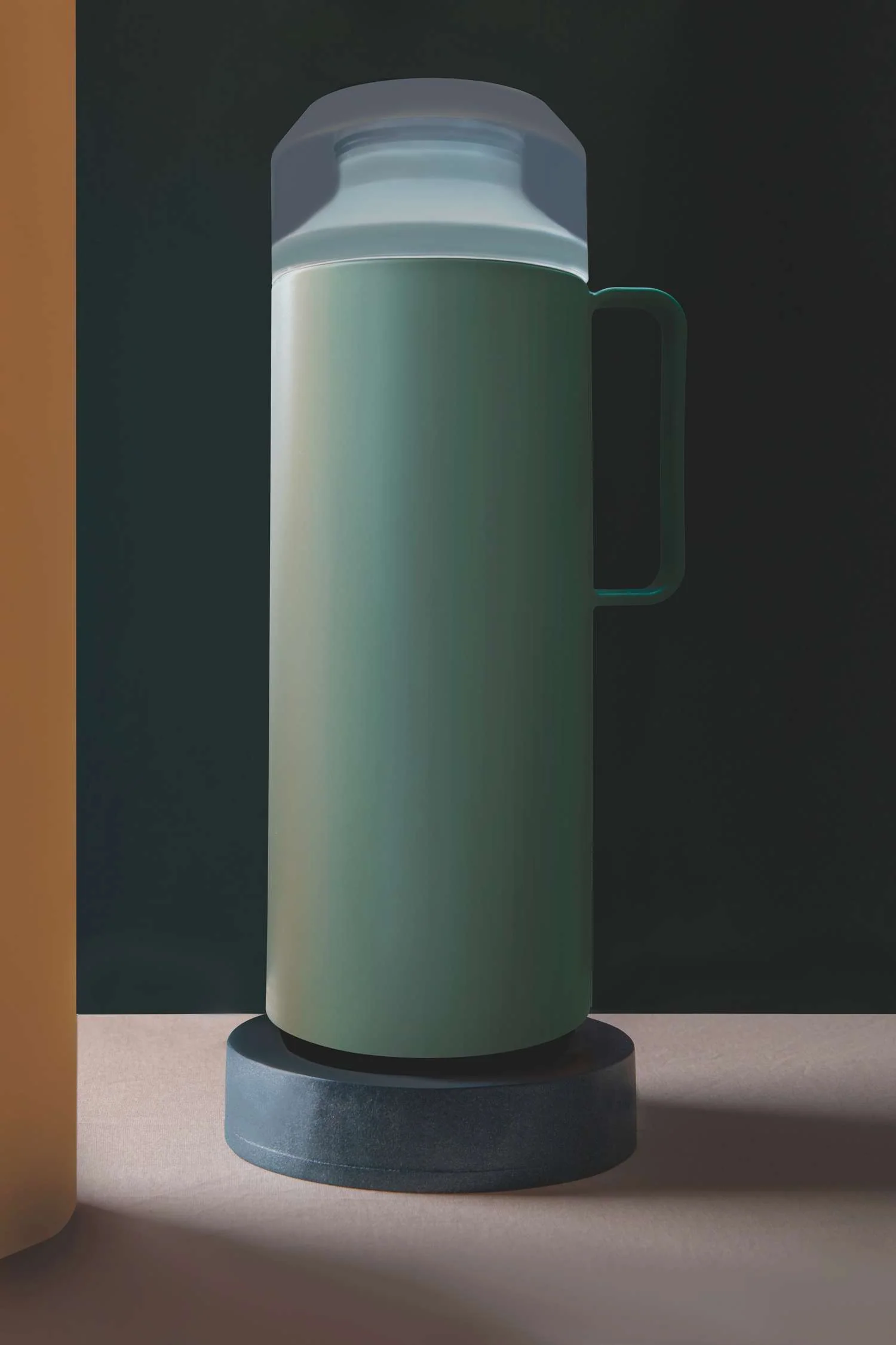 Tramontina Thermal Flask with Cup Lid and Interior Glass Container (Olive Green, 1.0l) - Image 3