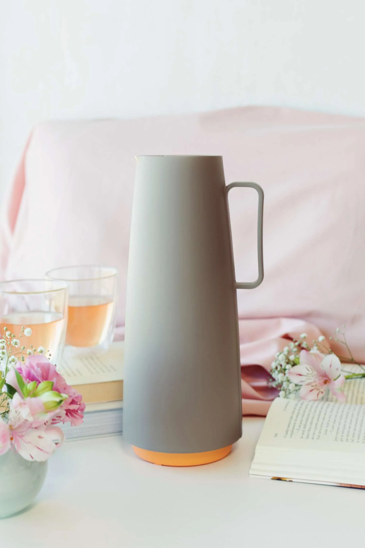 Tramontina Thermal Flask with Interior Glass Container (Beige, 1.0l) - Image 3