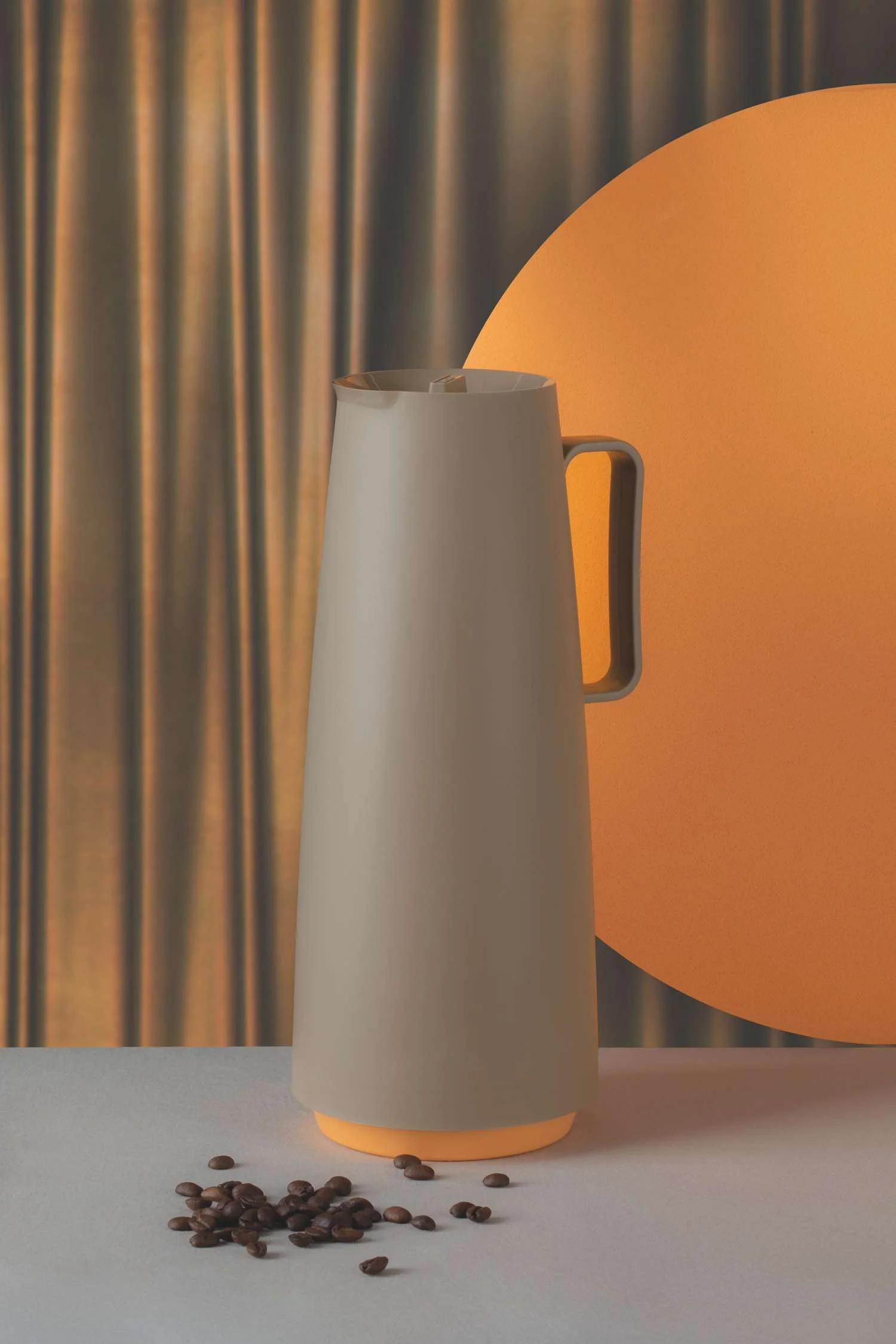 Tramontina Thermal Flask with Interior Glass Container (Beige, 1.0l) - Image 5