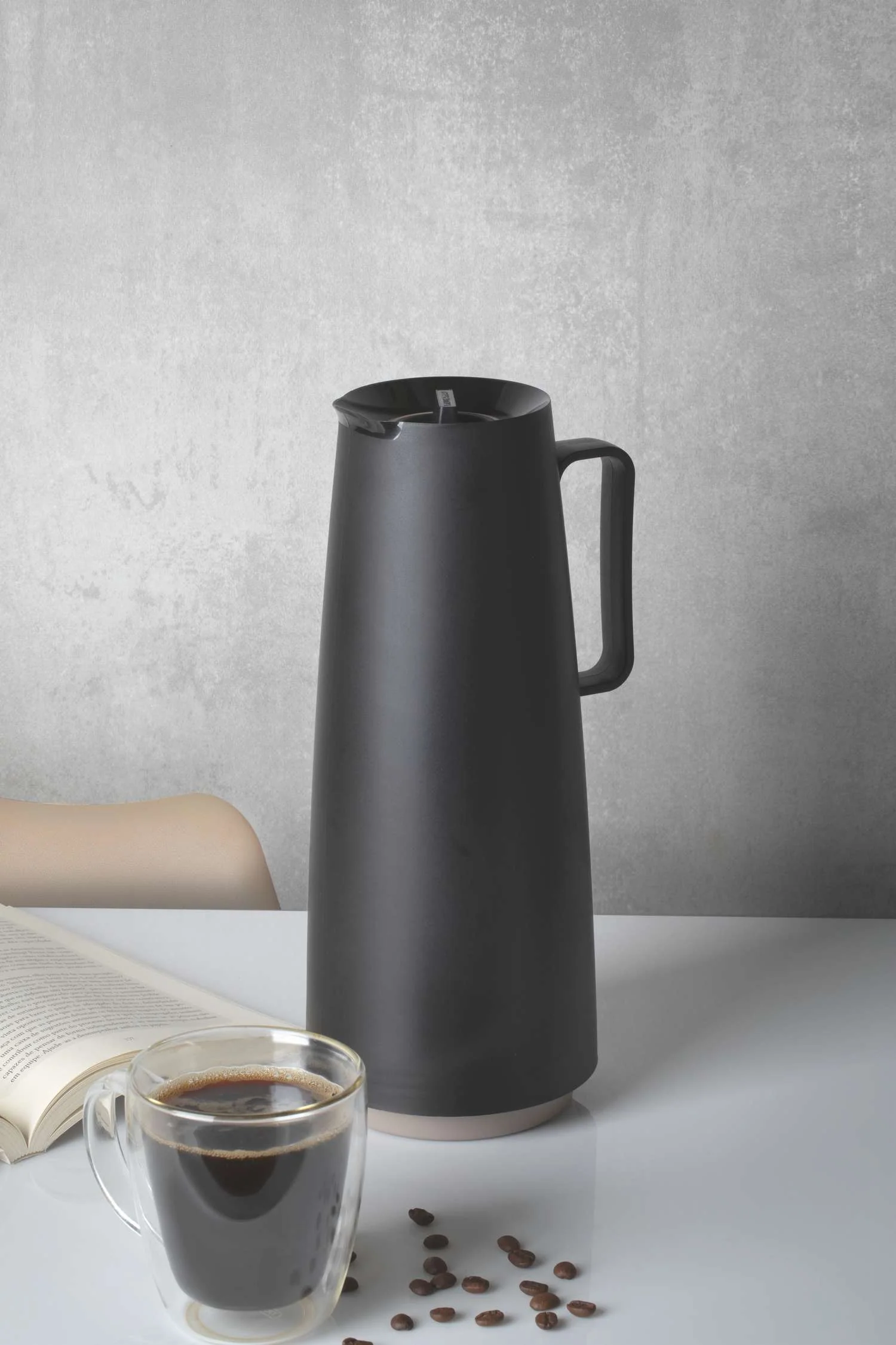 Tramontina Thermal Flask with Interior Glass Container (Black, 1.0l) - Image 6