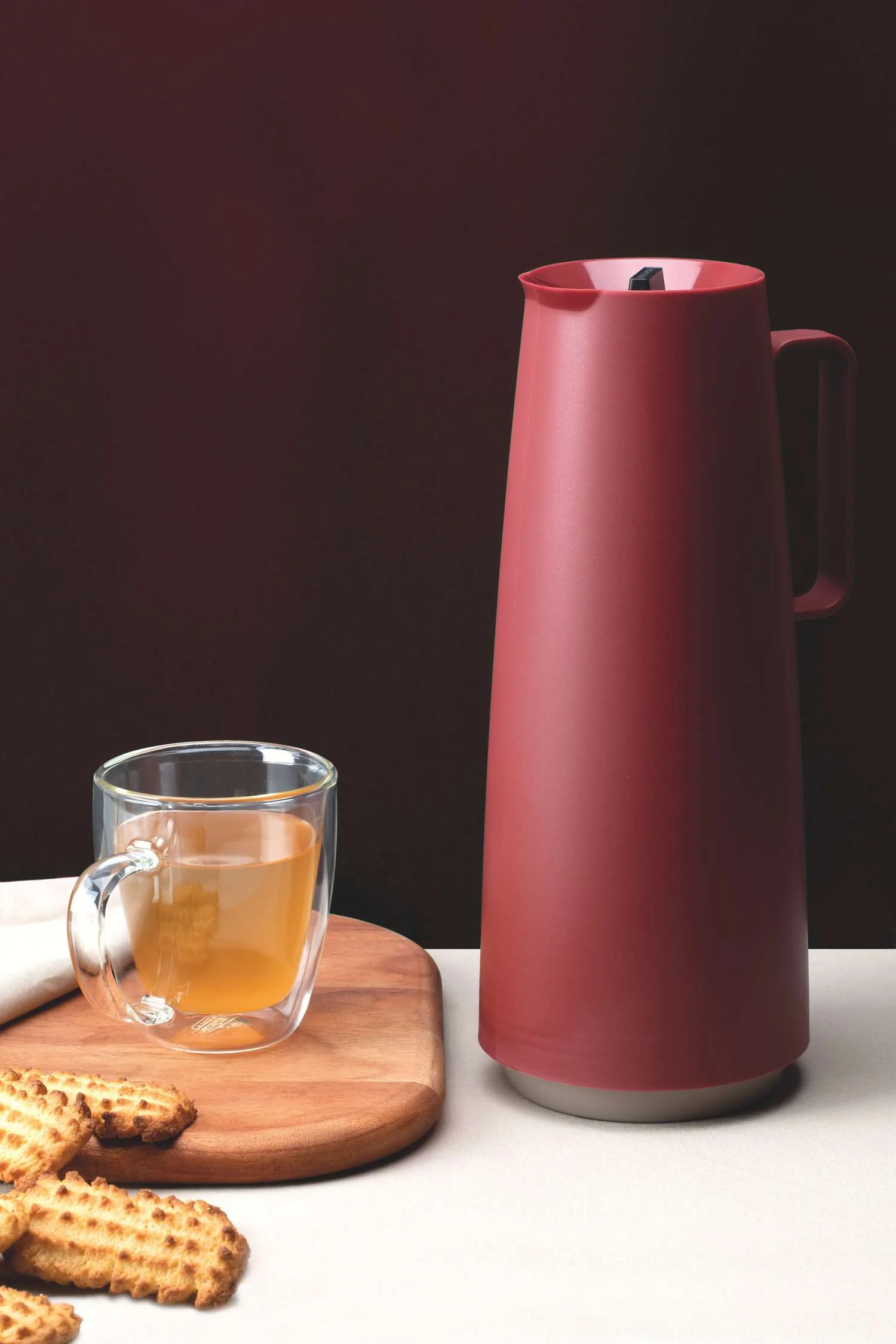 Tramontina Thermal Flask with Interior Glass Container (Red, 1.0l) - Image 3