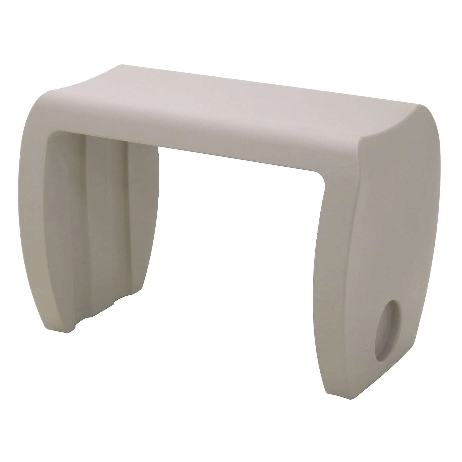 Tramontina Vira Polyethylene Side Table/Stool (Grey) - Image 2