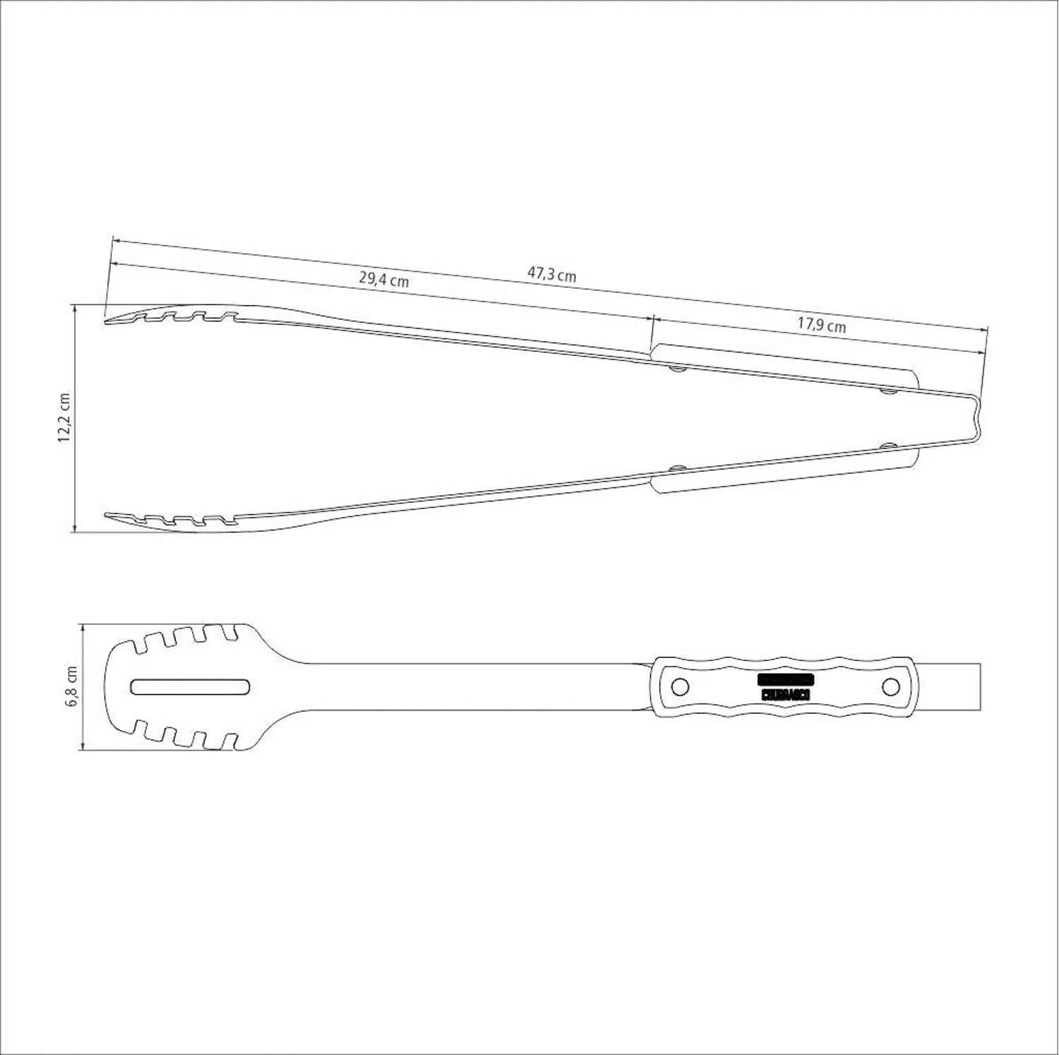 Tramontina Wooden Handle 3 Pcs. Barbecue Tool Set - Image 4