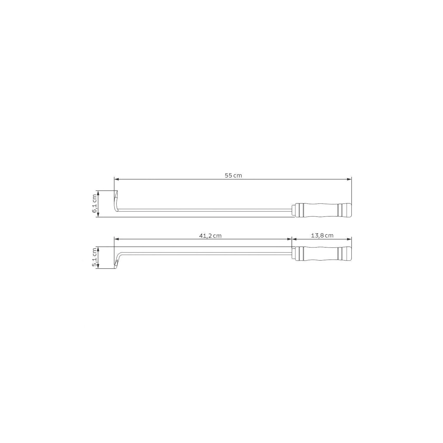 Tramontina Wooden Handle BBQ Hook 55cm - Image 2