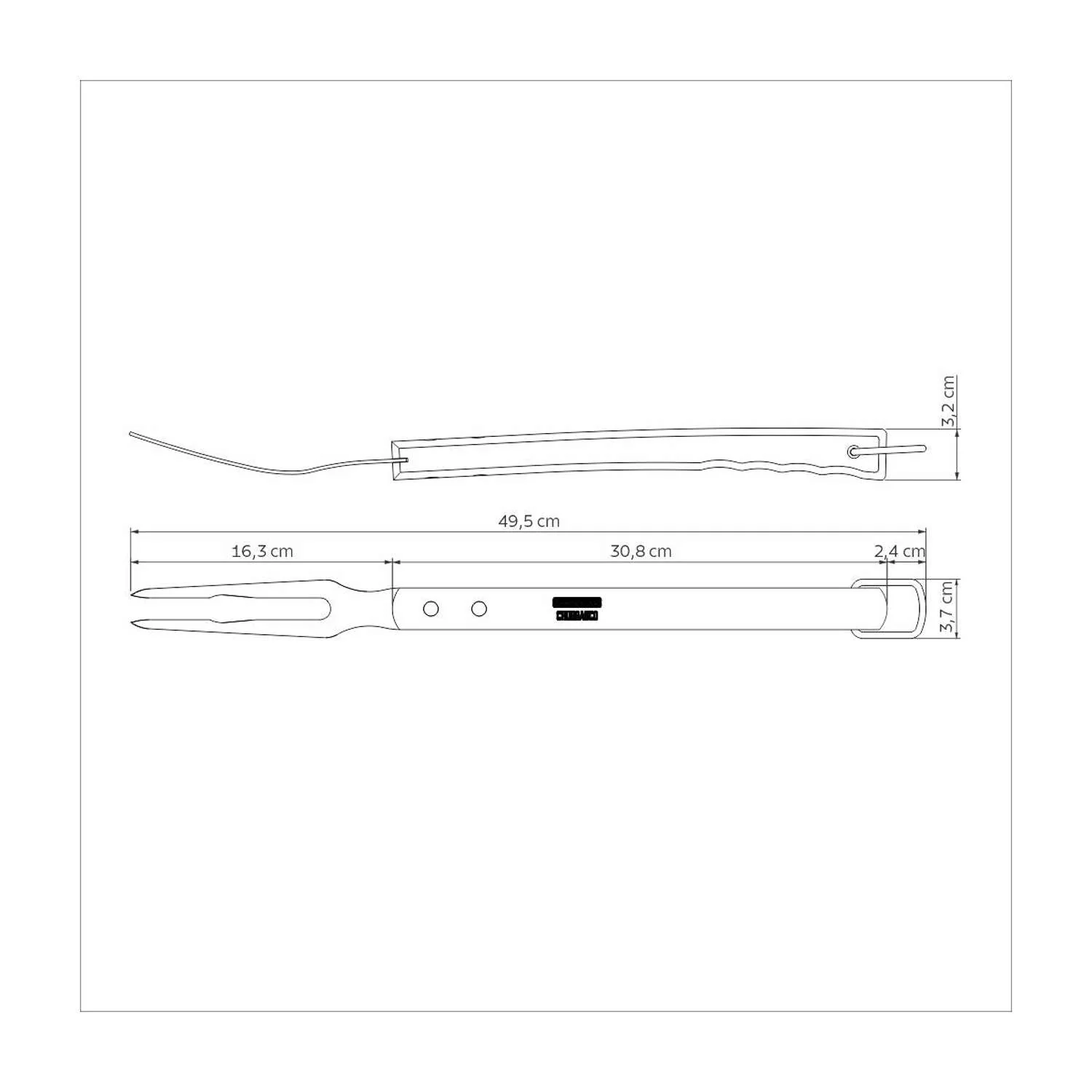 Tramontina Wooden Handle Carving Fork 47.1cm - Image 4