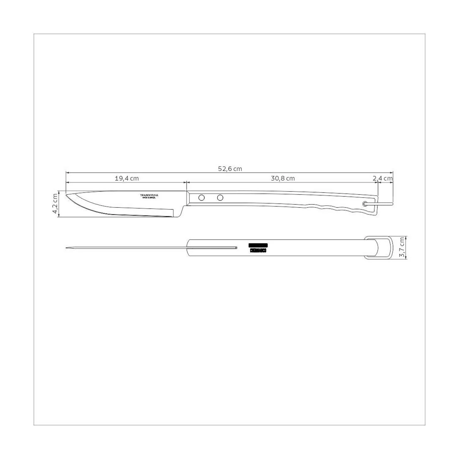 Tramontina Wooden Handle Carving Knife 50.2cm - Image 4