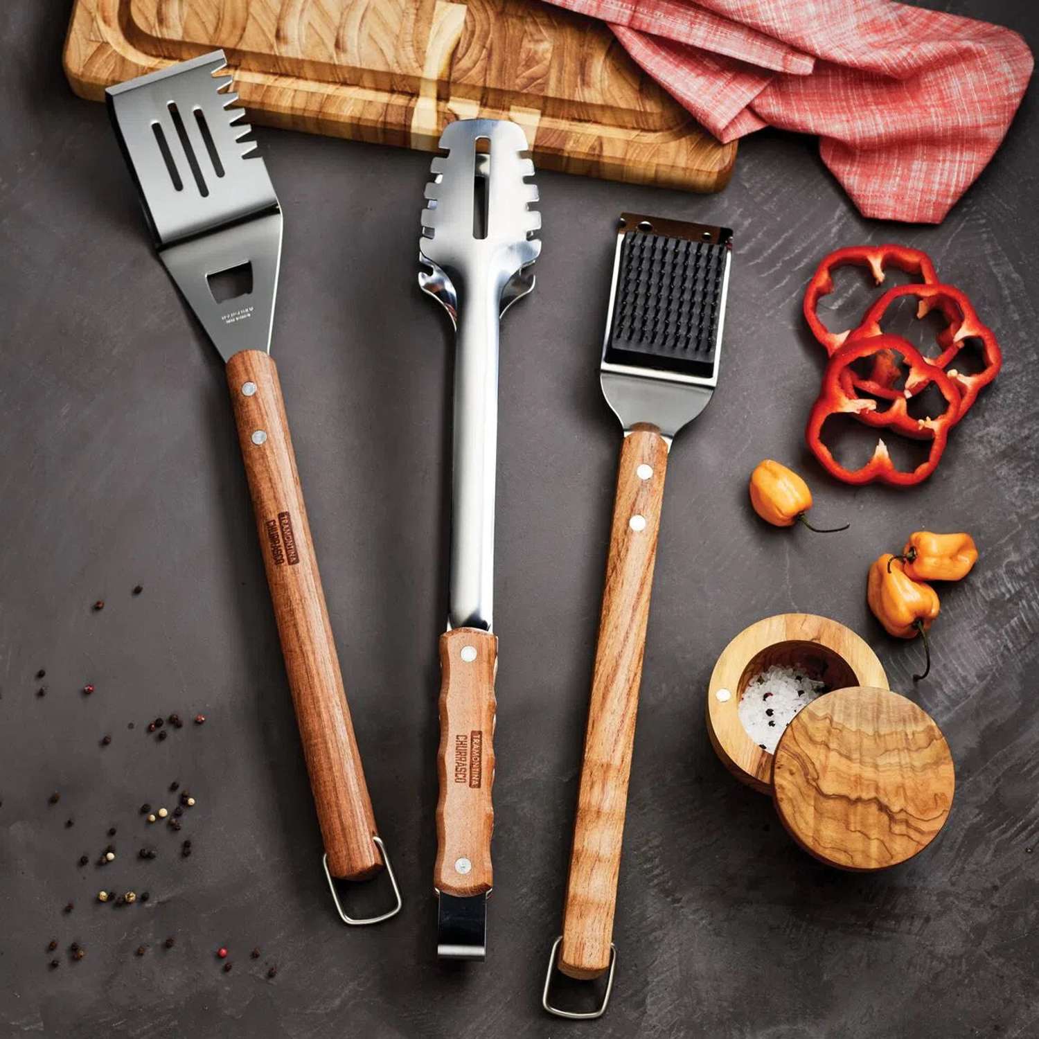 Tramontina Wooden Handle Meat Tongs 47.3cm - Image 3