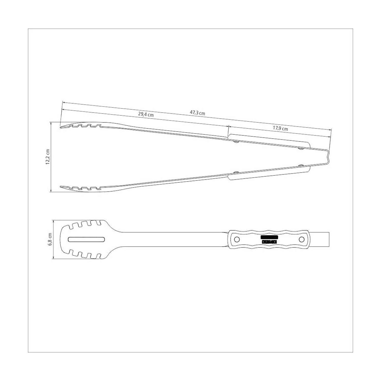 Tramontina Wooden Handle Meat Tongs 47.3cm - Image 5