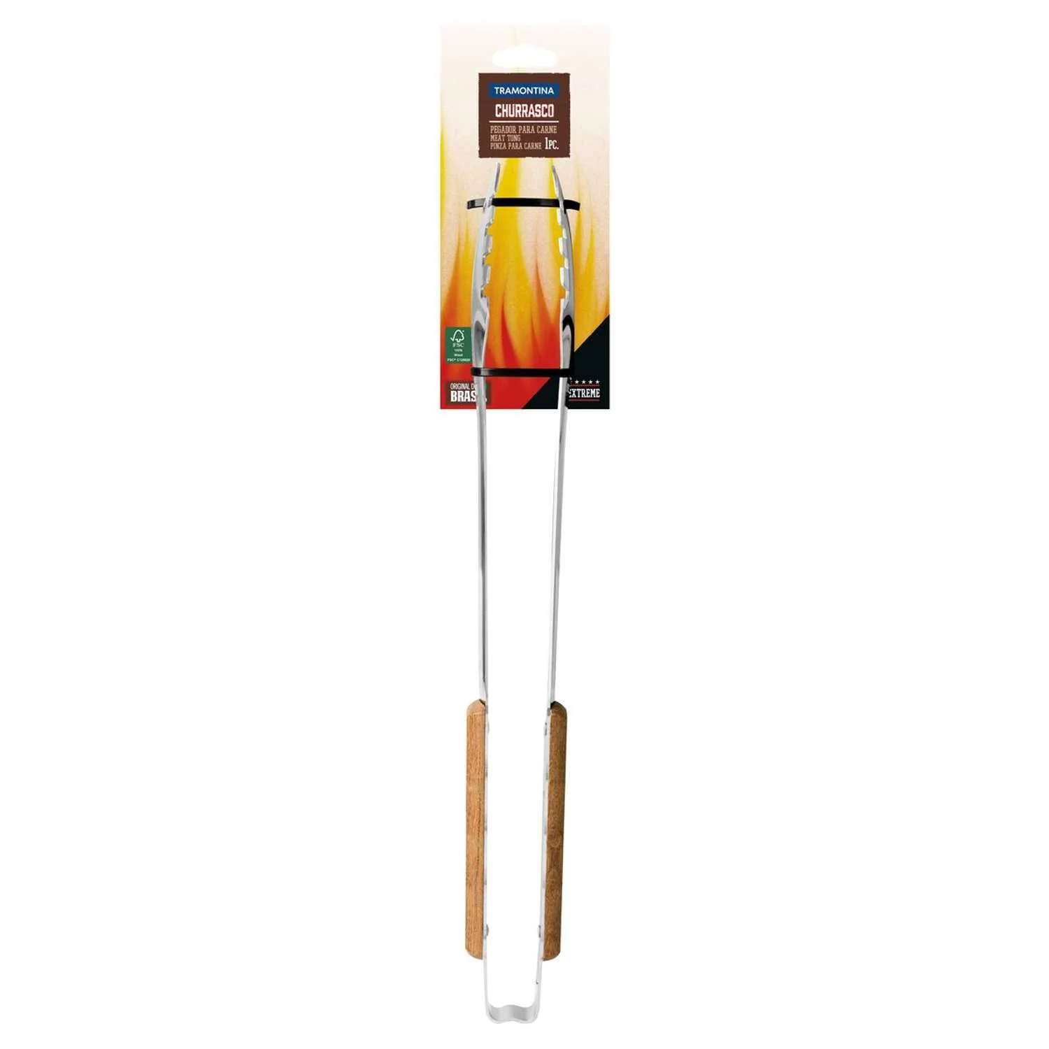 Tramontina Wooden Handle Meat Tongs 47.3cm - Image 6